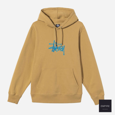 STUSSY BASIC STUSSY APP HOODIE - Khaki