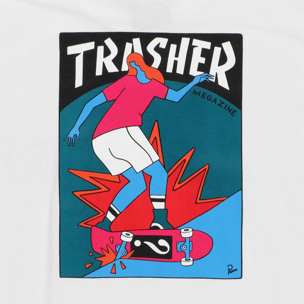 Thrasher x Parra - Hurricane Tee - White