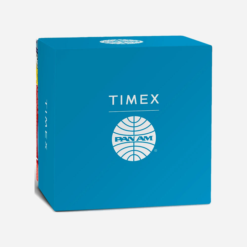 TIMEX X PAN AM - Waterbury Chronograph 42mm - Leather Strap Watch