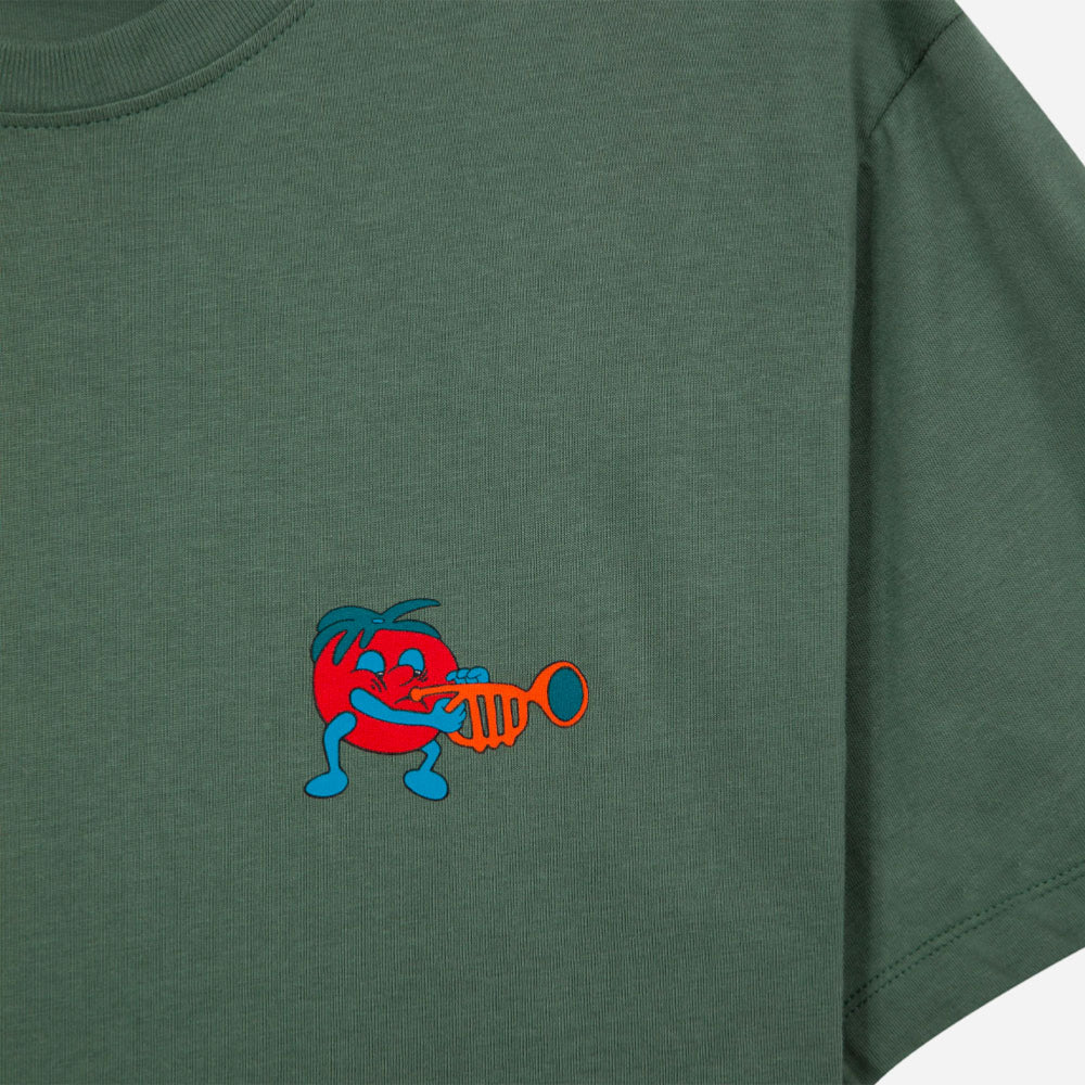 Tired - Music s -organic tee - green