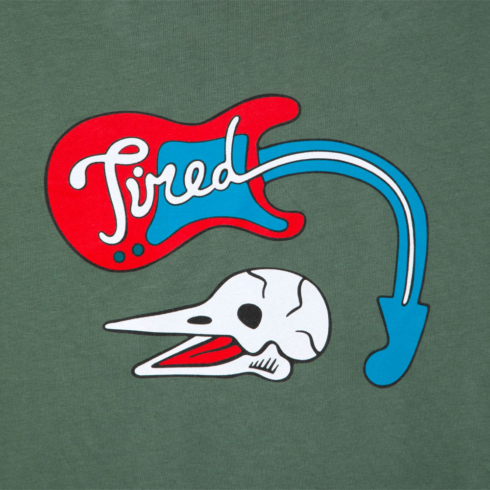 Tired - Music s -organic tee - green