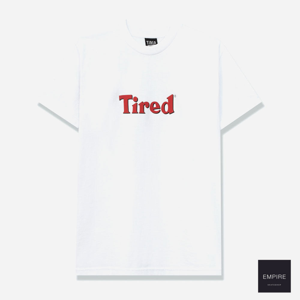 Tired Bloody Tired SS Tee - White