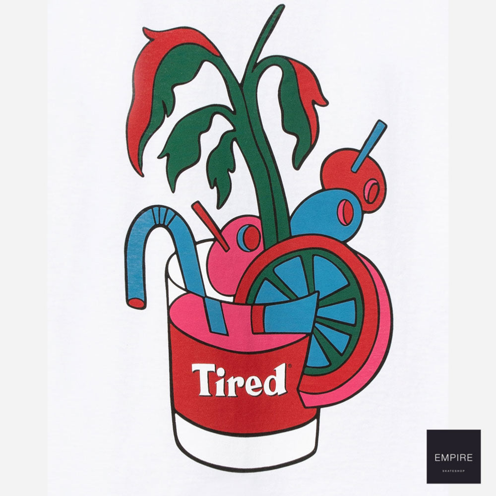 Tired Bloody Tired SS Tee - White