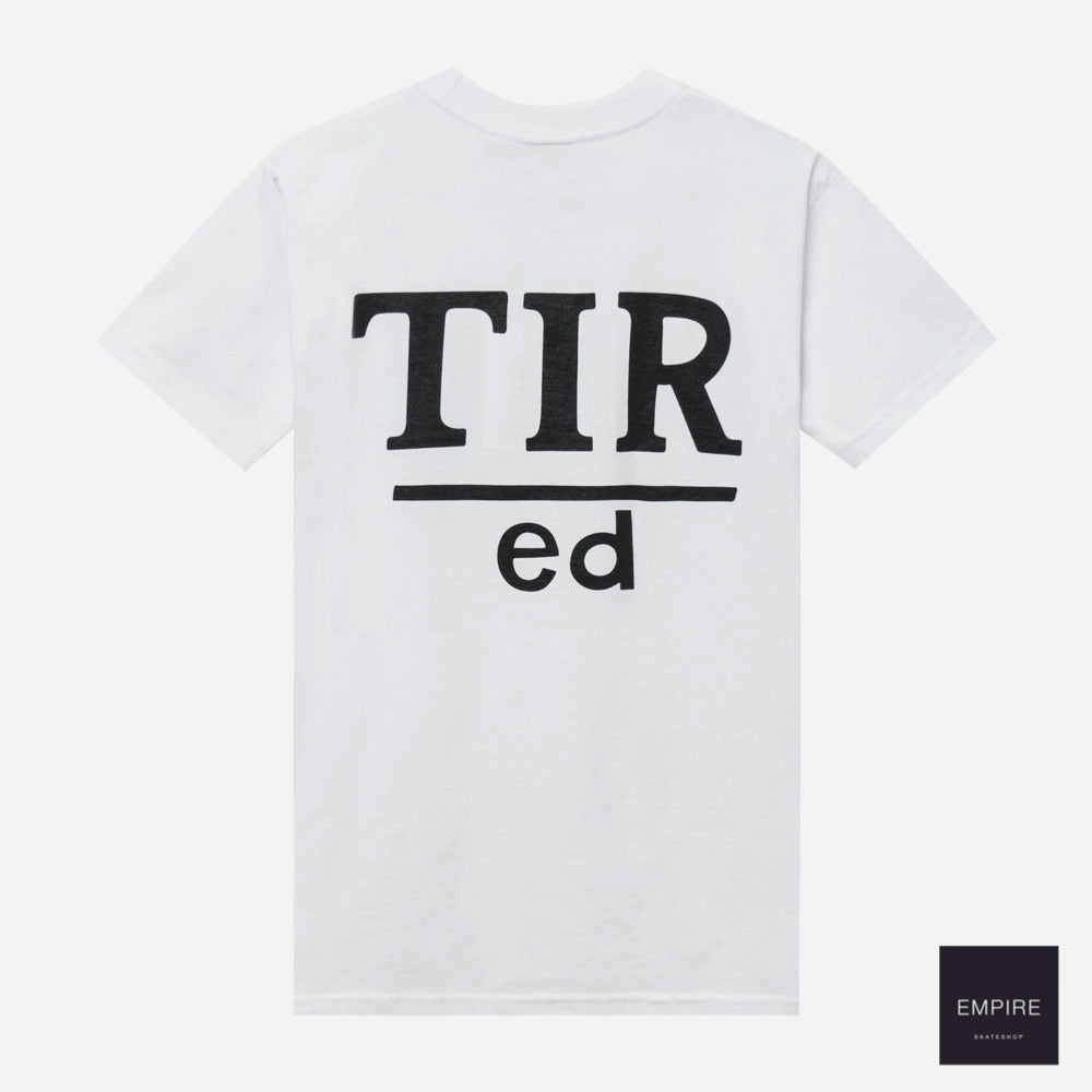 TIRED TERRIBLE S-S TEE WHITE