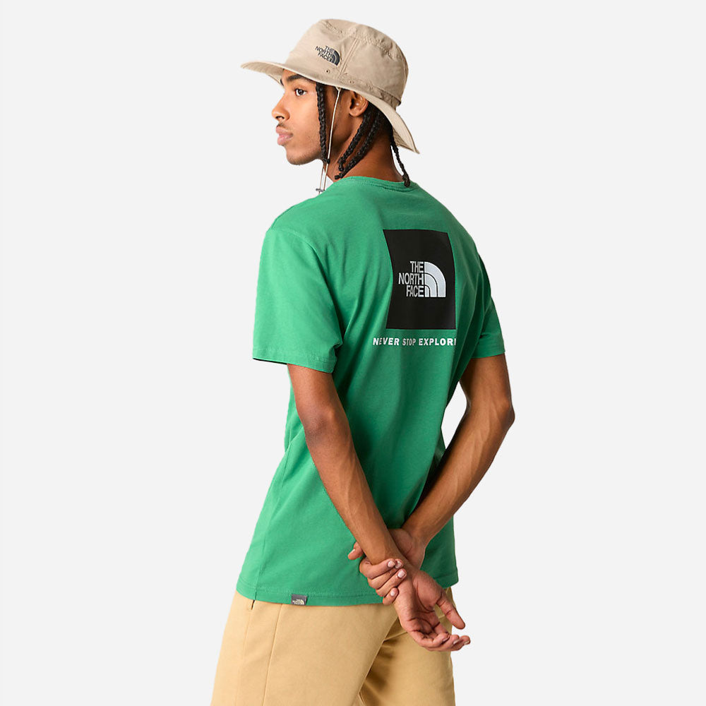 The North Face - SS Red Box Tee - Deep Gras Green