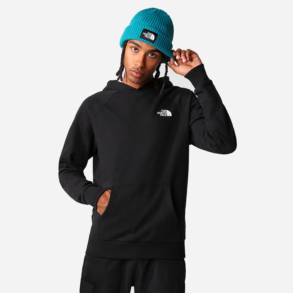 THE NORTH FACE - RAGLAN RED BOX HOODY - TNF BLACK - TNF WHiTE