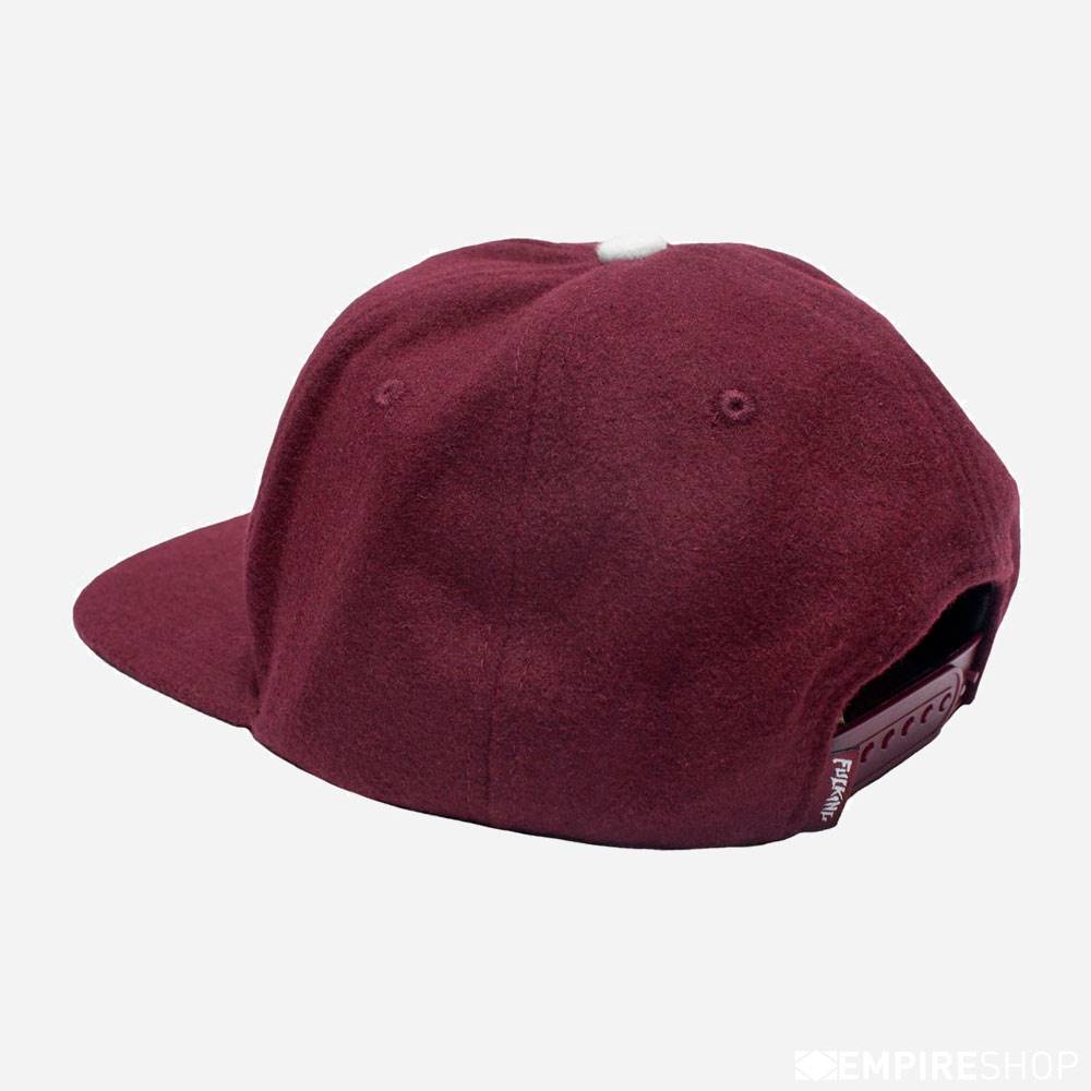 Fucking Awesome Wool Classic Logo Hat - Burgundy