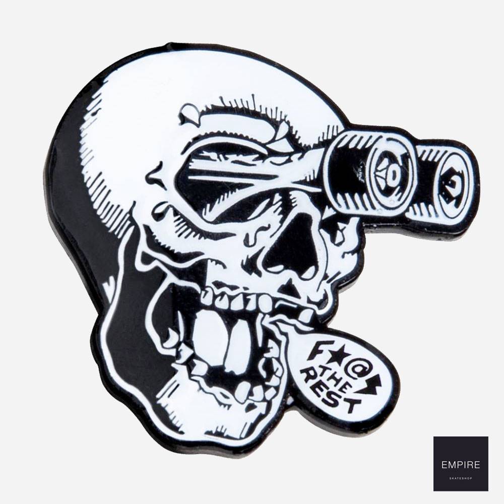 Independent Ftr Skull Pin - Black White