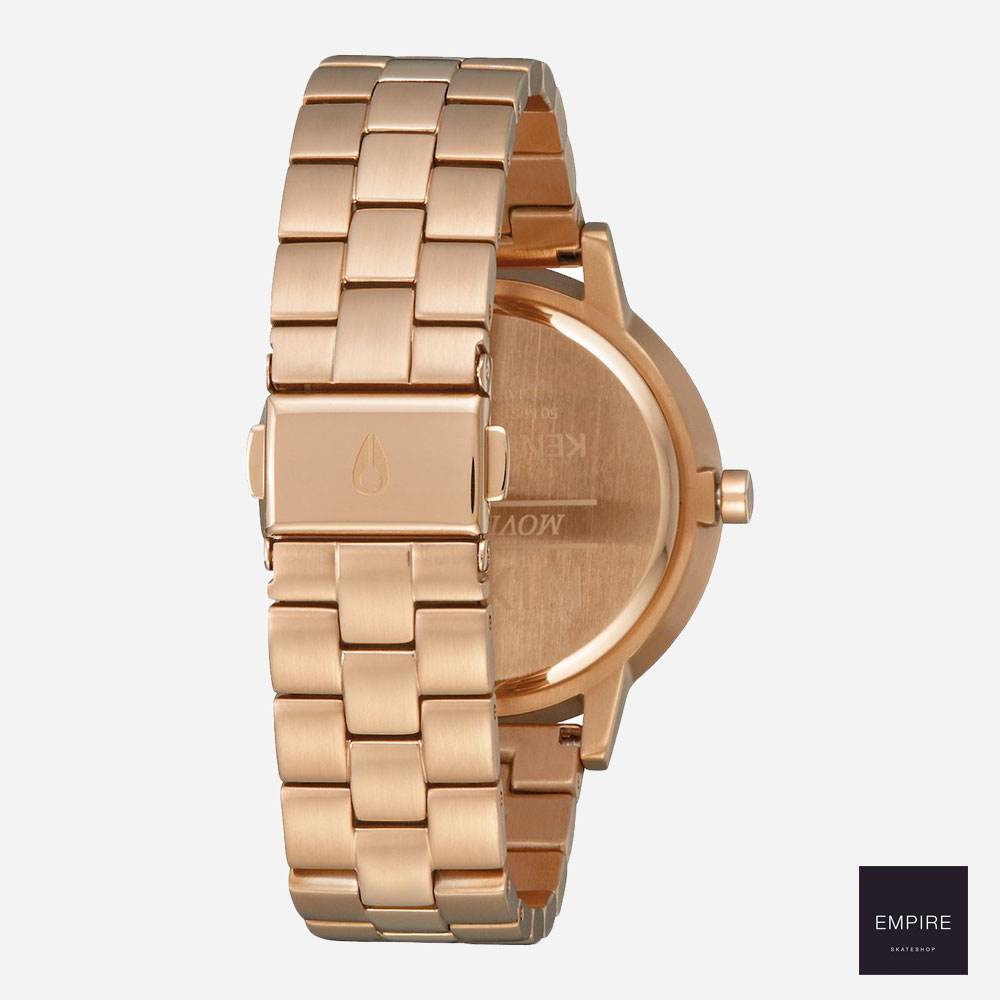 NIXON KENSINGTON - Rose gold Black sunray