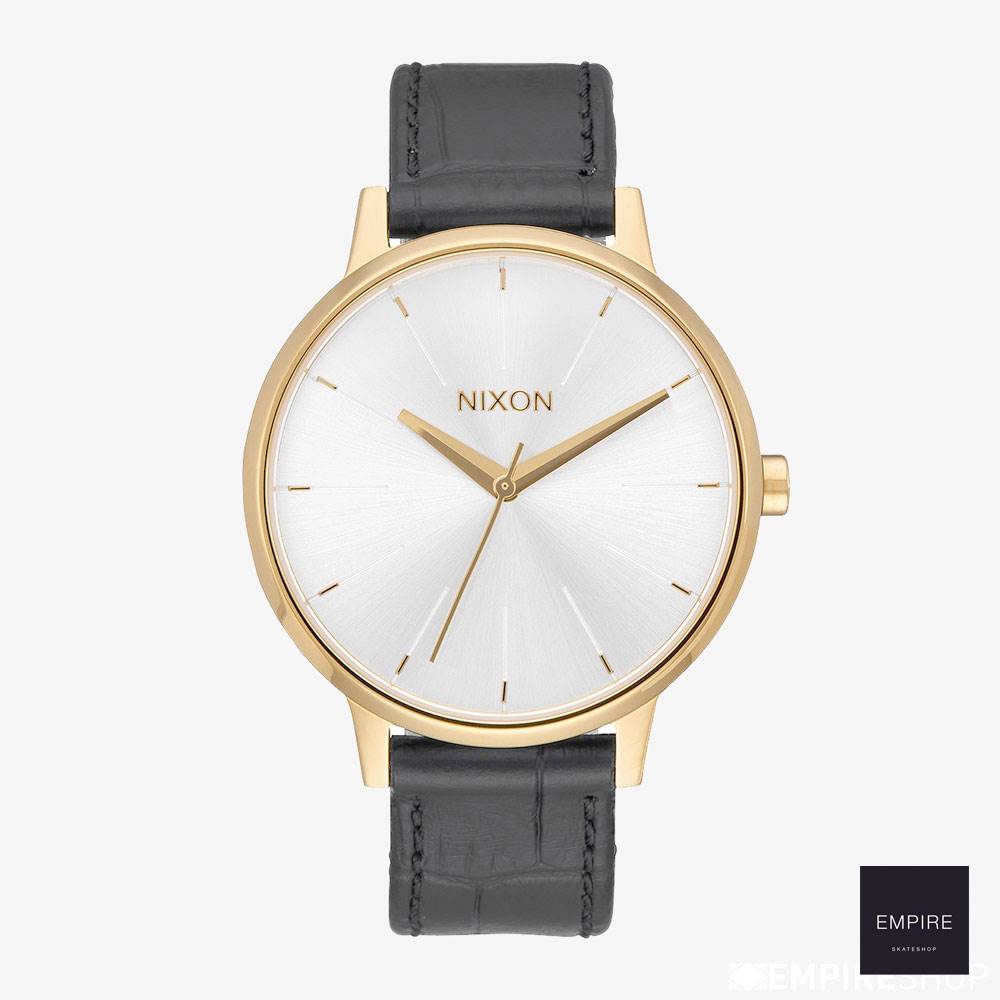 Nixon Kensington Leather - Gold Black Gator