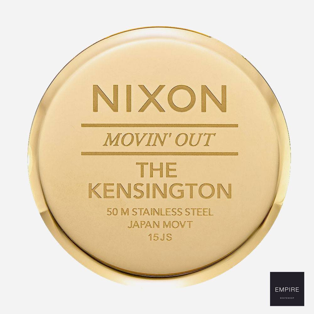 Nixon Kensington Leather - Gold Black Gator