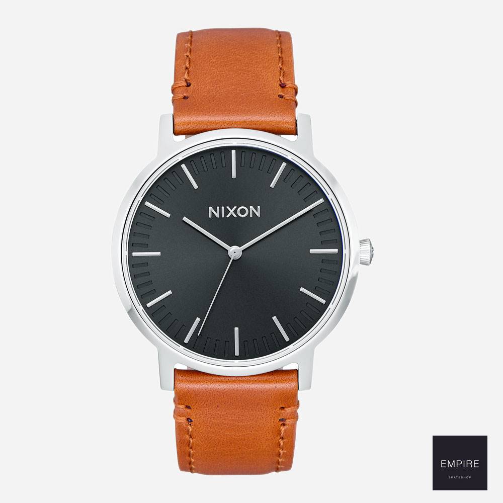 NIXON PORTER 35 LEATHER - Black Saddle