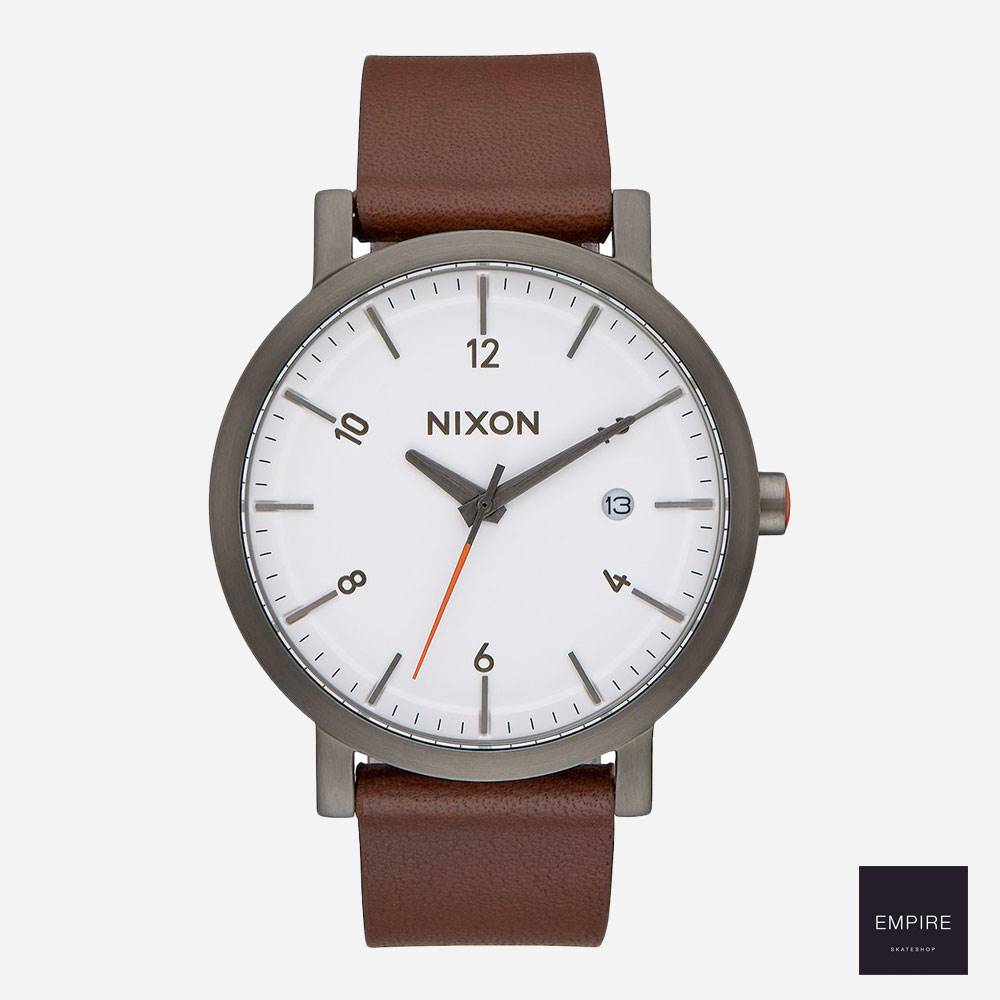Nixon Rollo 38 - Gunmetal White Brown