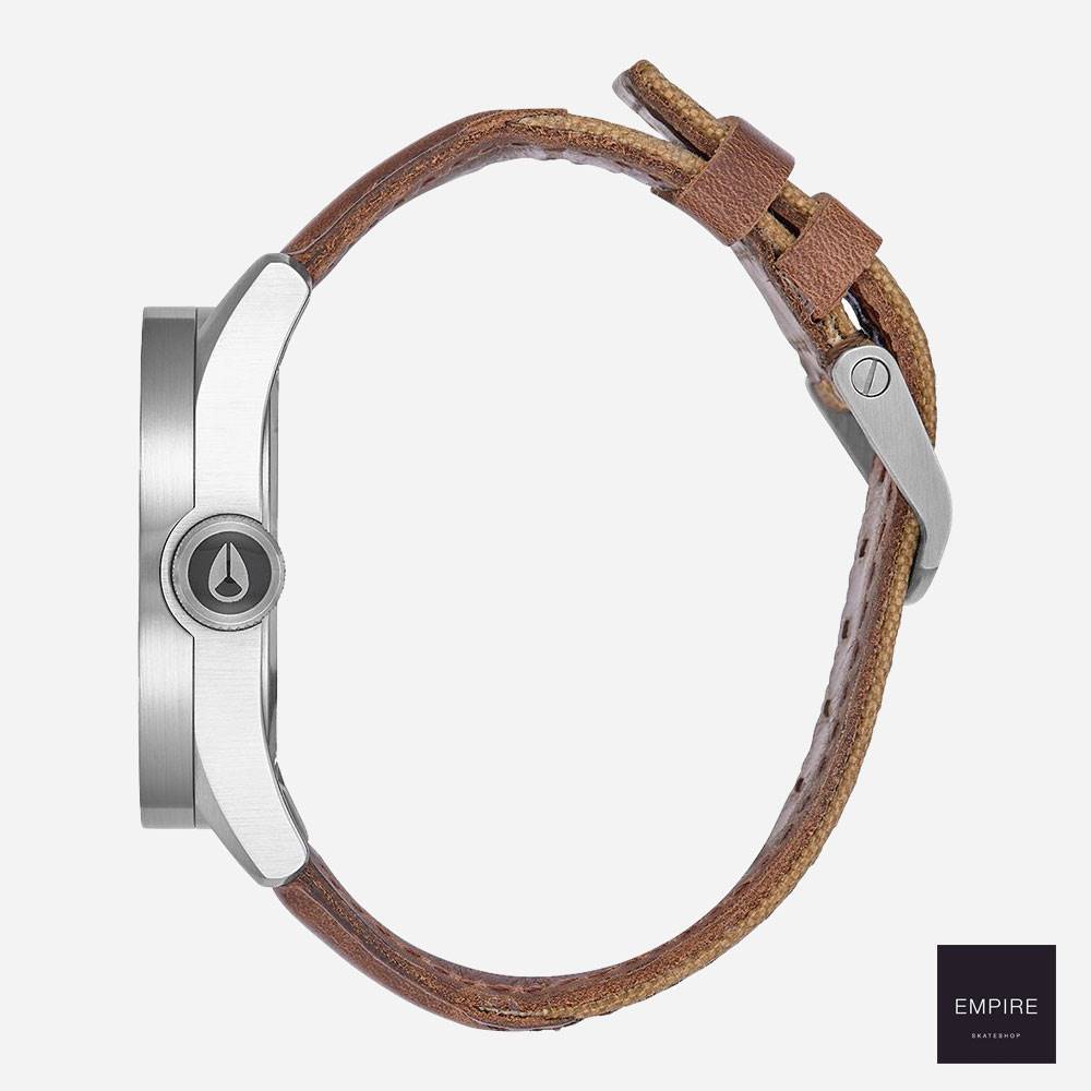Nixon Safari Leather - Silver Black Brown