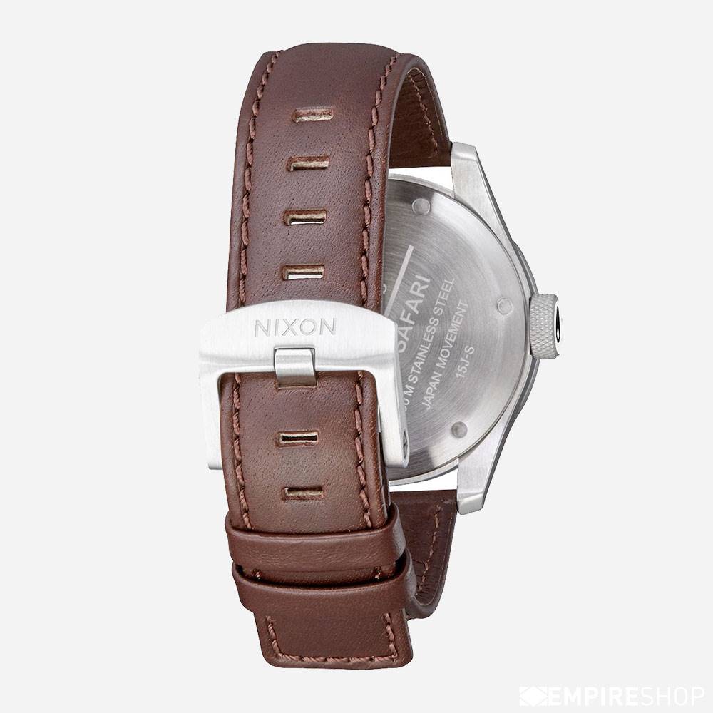 Nixon Safari Leather - Silver Brown