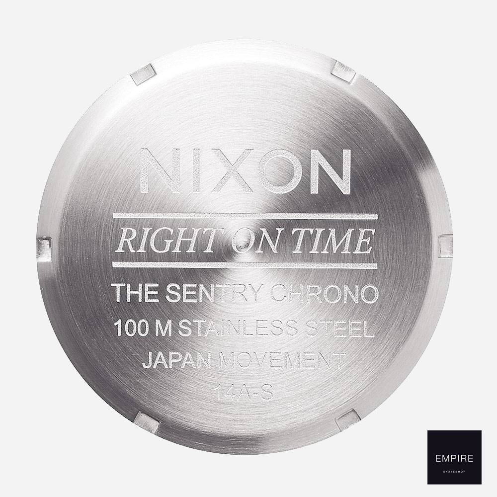 Nixon Sentry Chrono Leather - Black
