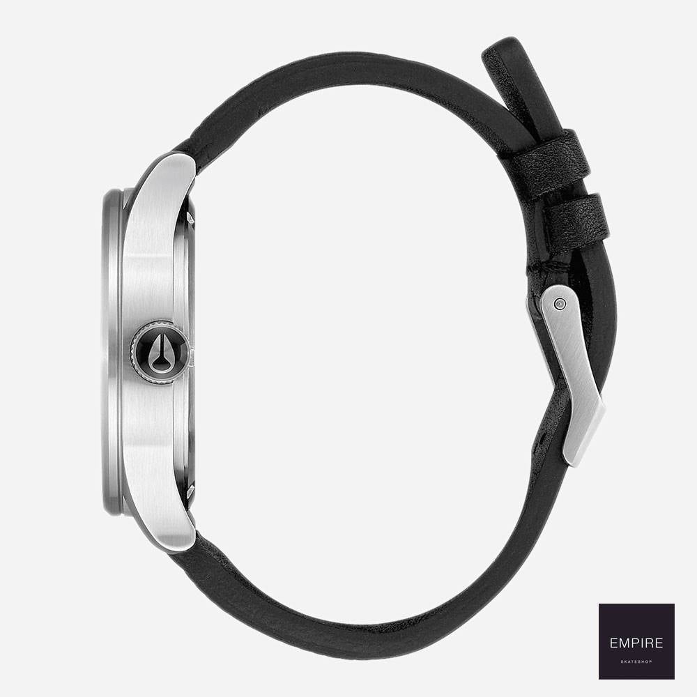 Nixon Sentry Leather - White Silver Black