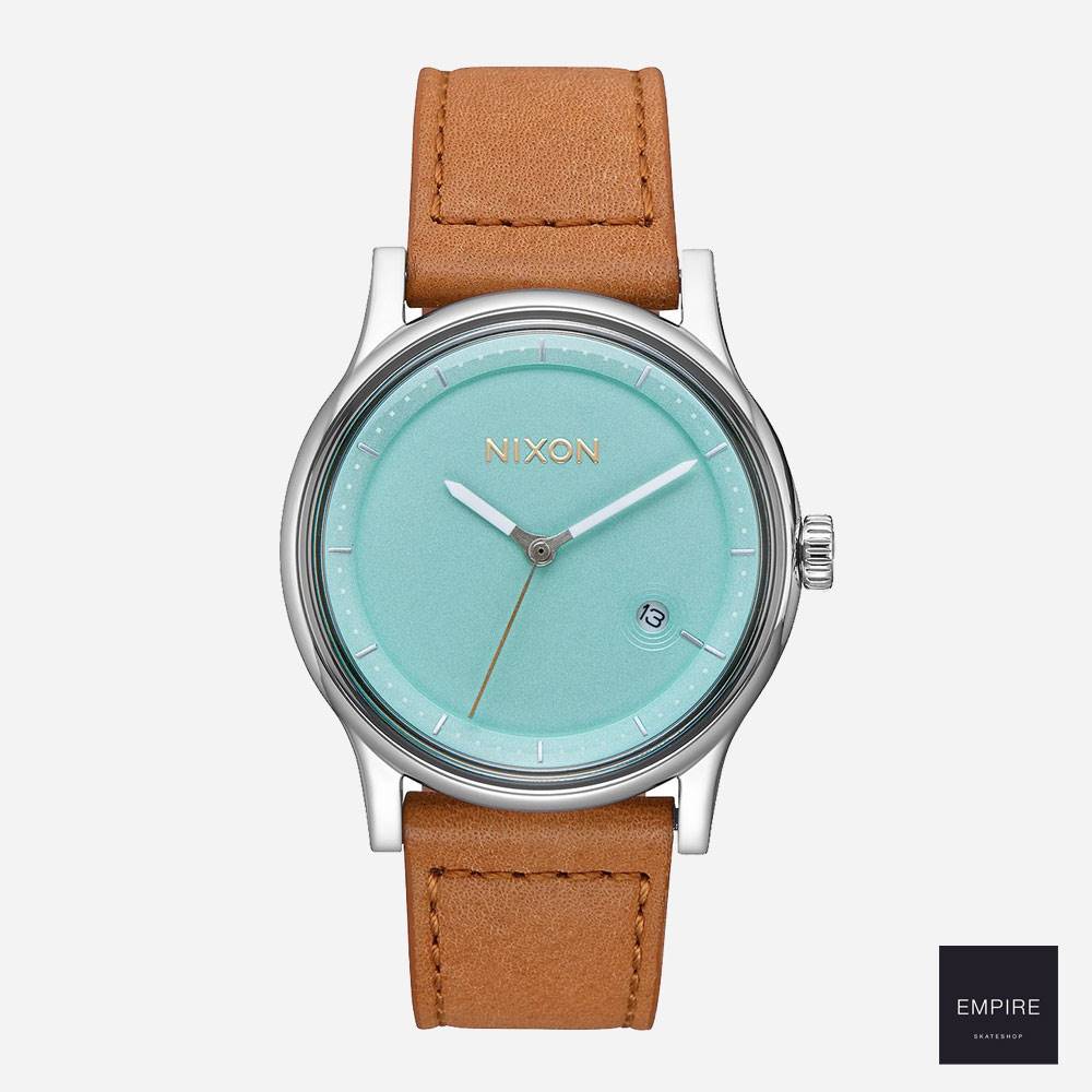 NIXON STATION LEATHER - Seafoam Light Brown