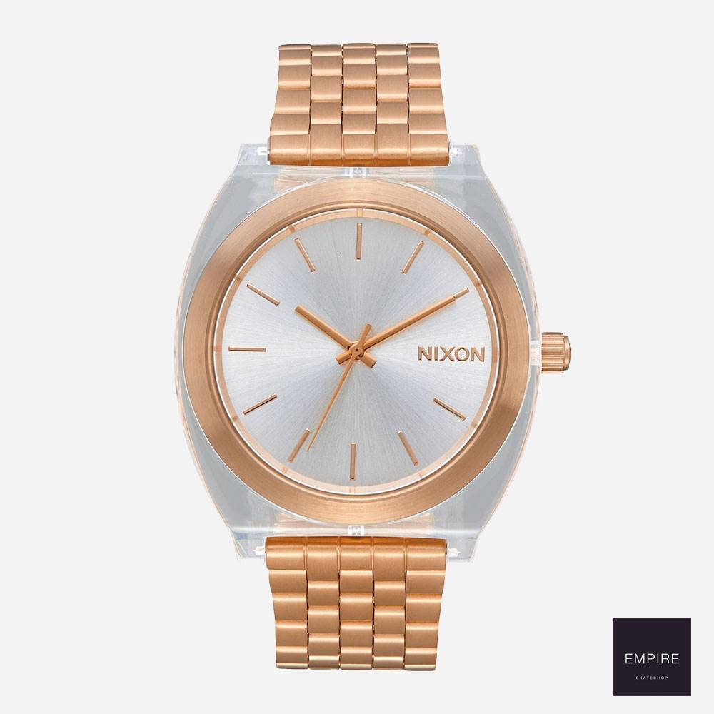 Nixon The Time Teller Acetate - Rose Gold Clear