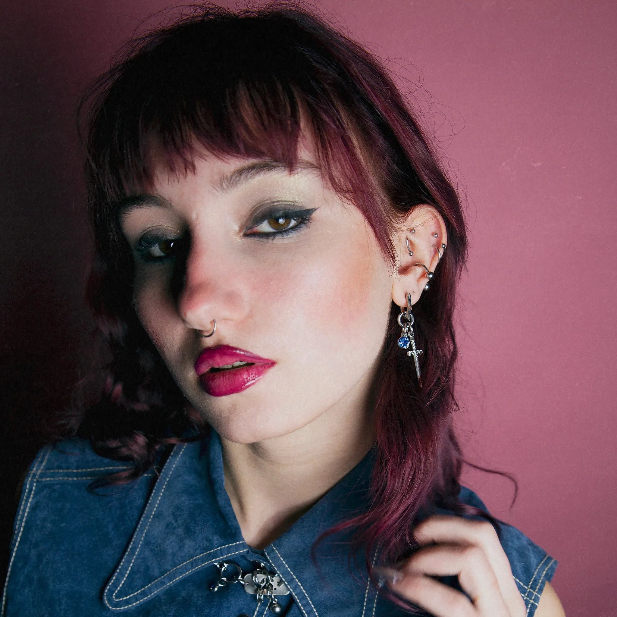 Boucles d'Oreilles 25Fingers Punk Dague Baby