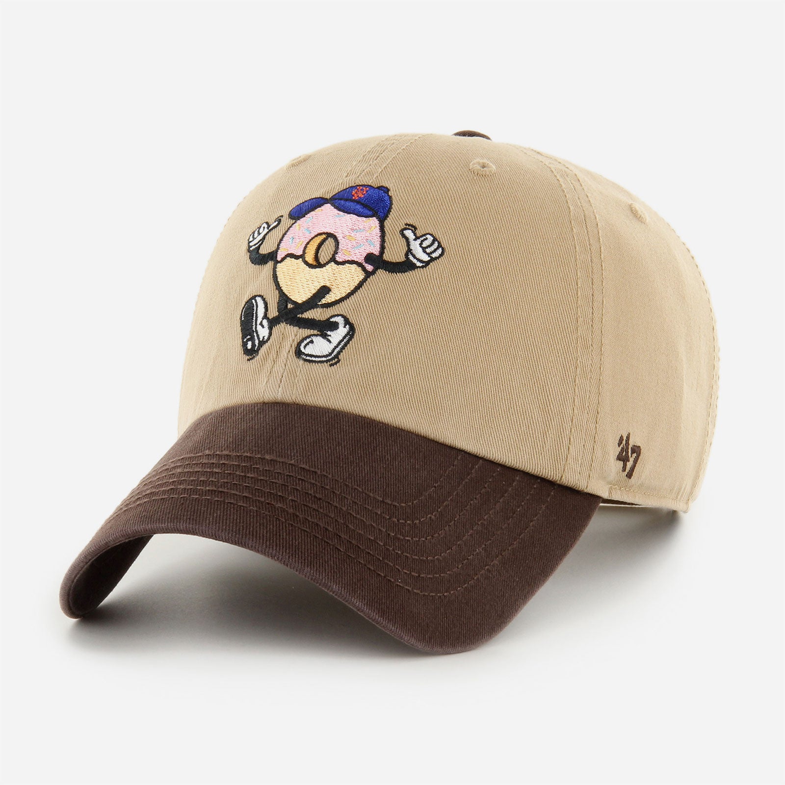 47 - MLB New York Mets K Cartoon Icon Clean Up - Khaki