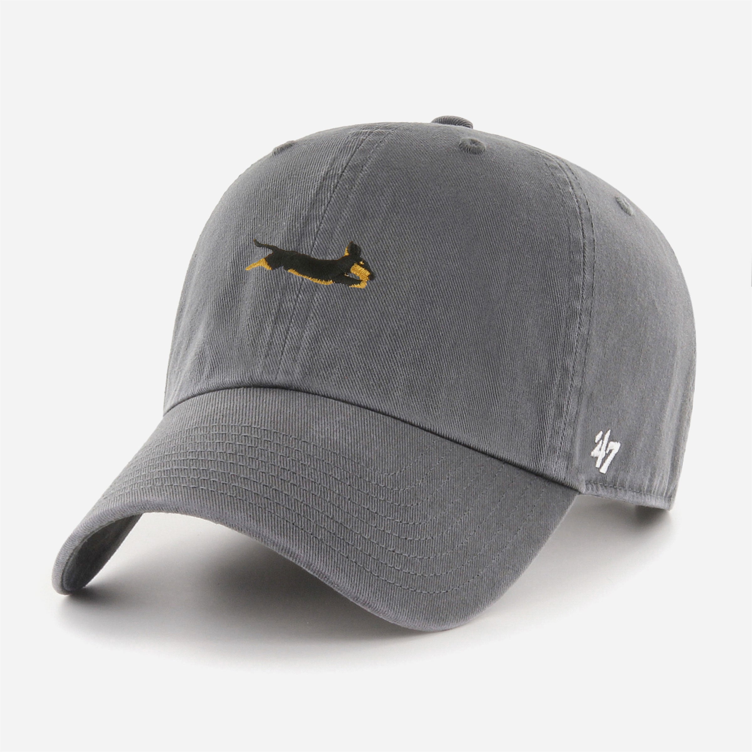 47 - Icon Dog Base Runner Clean Up Cap - Charcoal