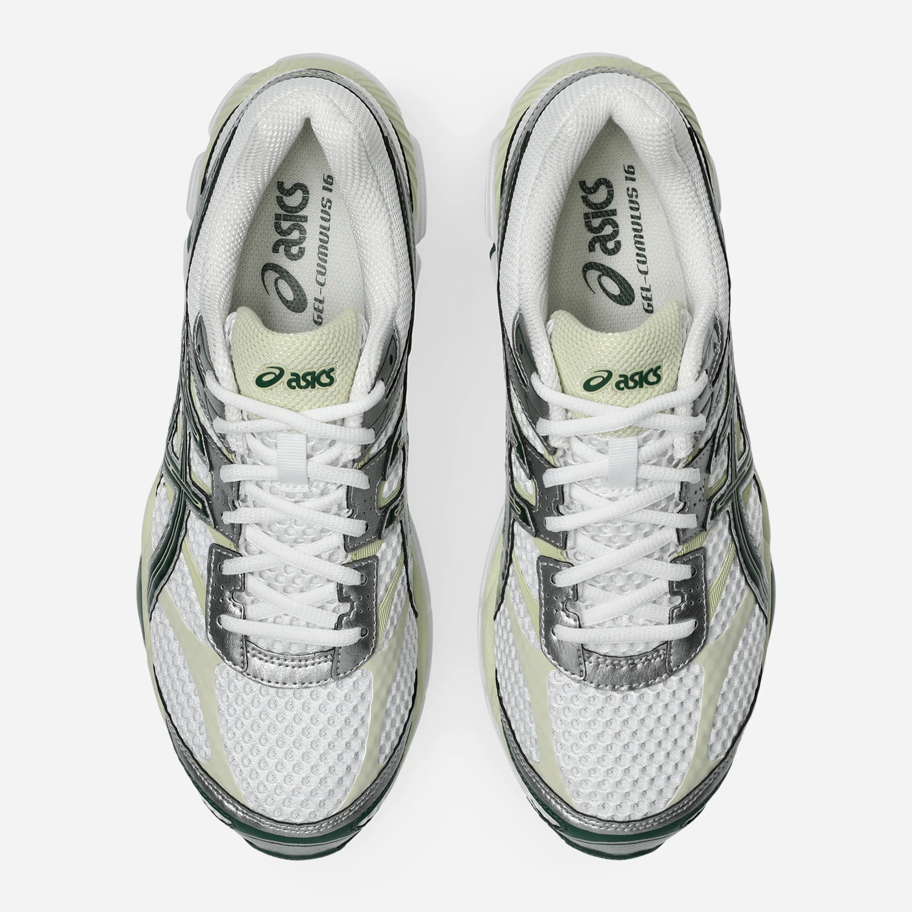 Chaussures ASICS - GEL-Cumulus 16 White / Forest Night