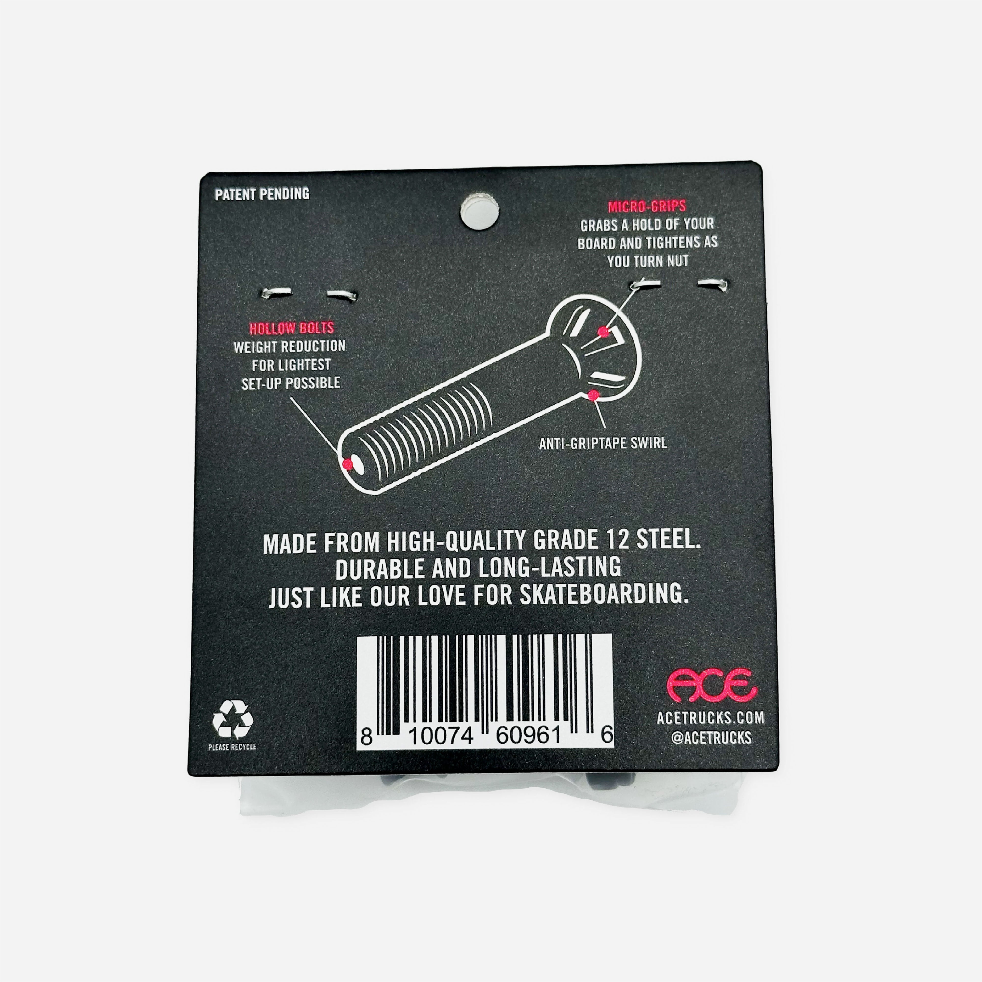 Ace Trucks - Hollow Hardware - Black