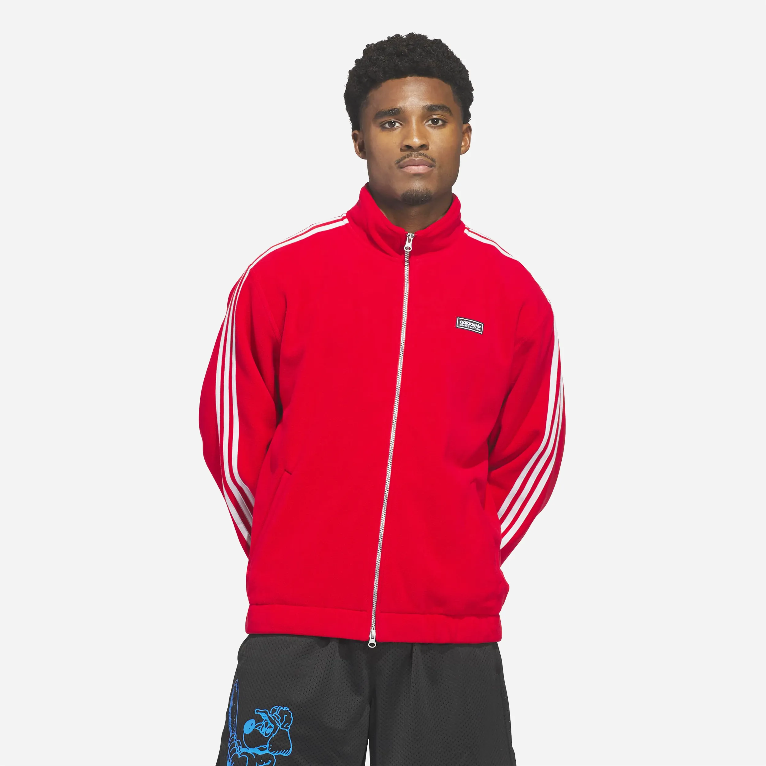 Veste de Survêtement Adidas Skateboarding x Kogancult Rouge et Grise