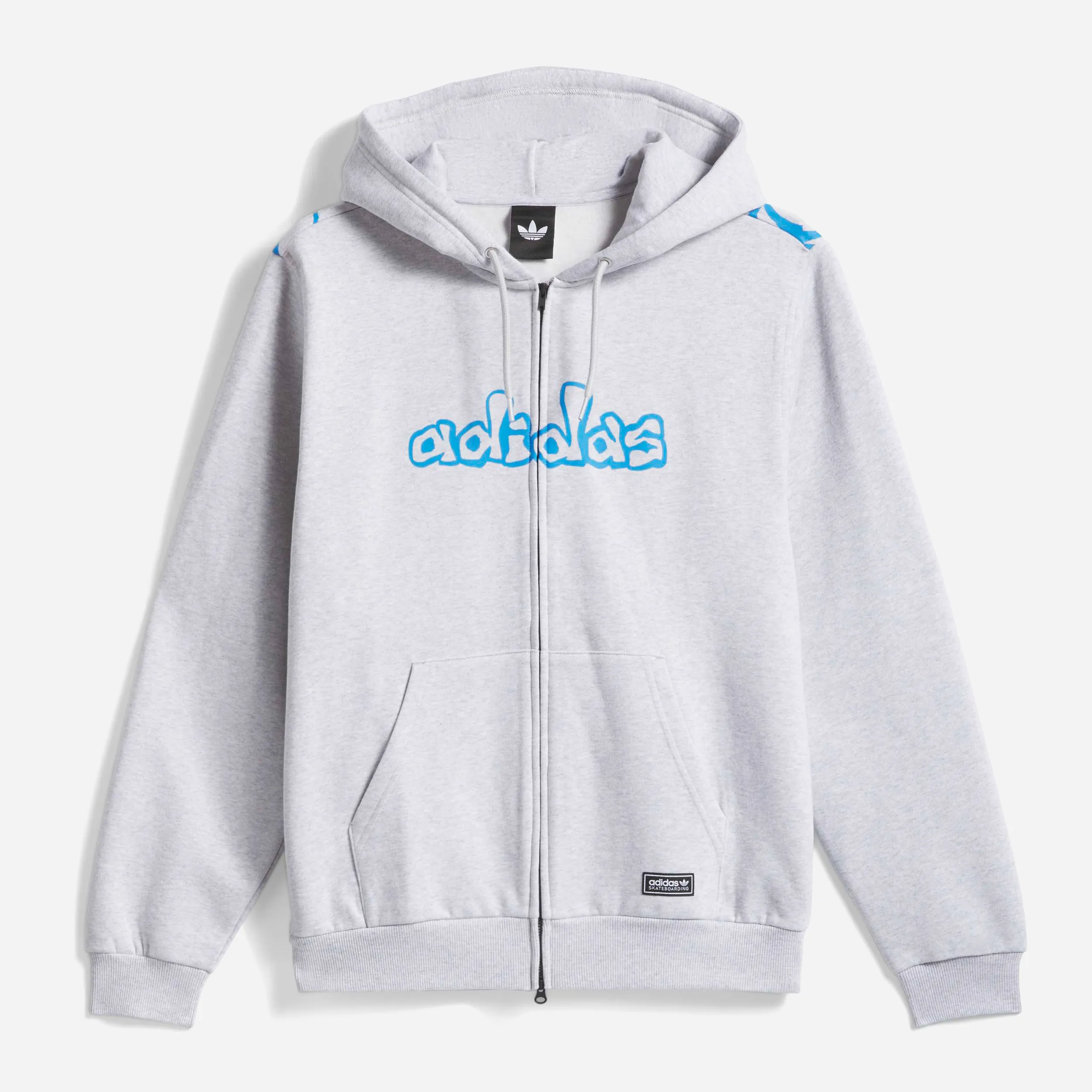 Sweat à Capuche Zippé Adidas Skateboarding x Kogancult Gris