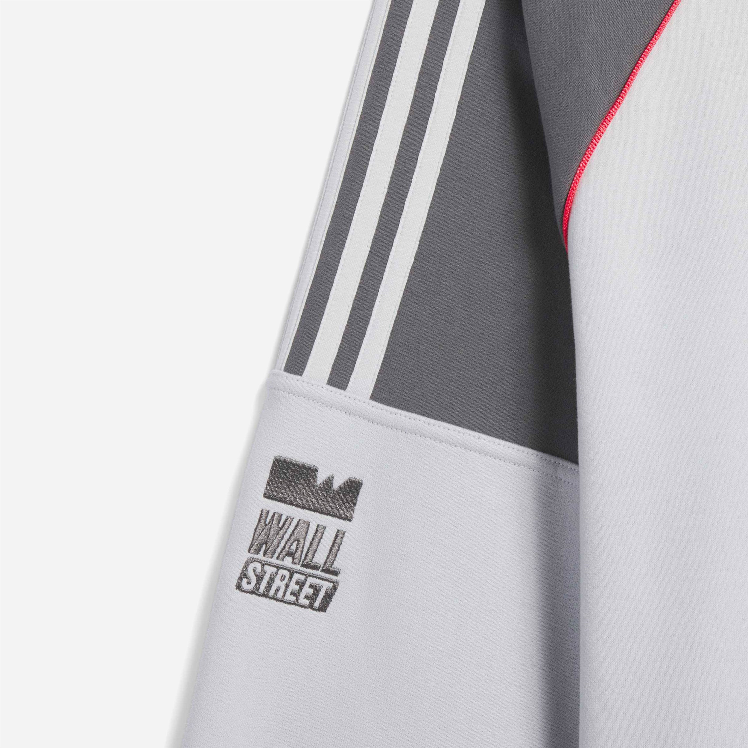 Adidas x Olympique Lyonnais x WallStreet - WS OL Crewneck - Light Solid Grey / Grey Five