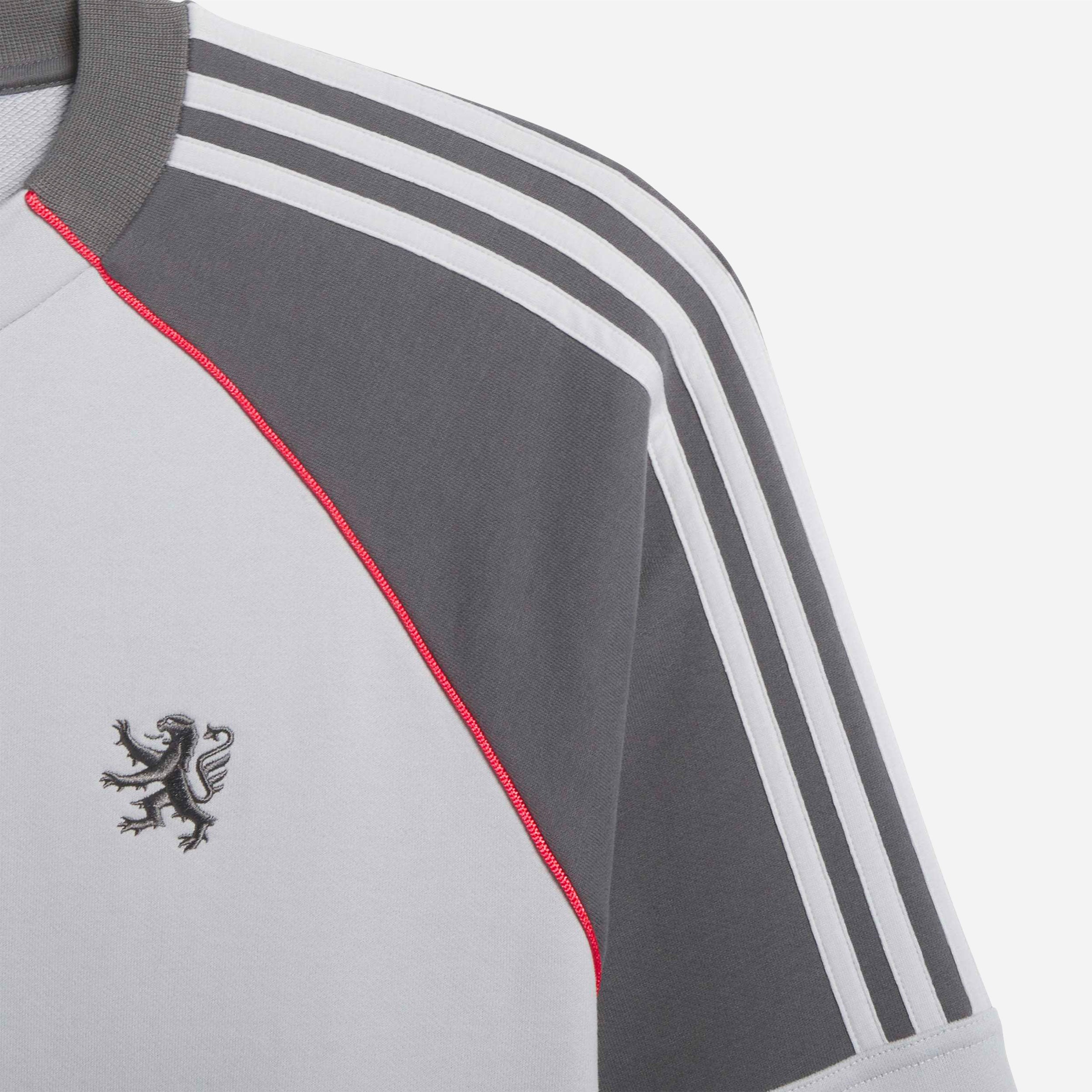 Adidas x Olympique Lyonnais x WallStreet - WS OL Crewneck - Light Solid Grey / Grey Five
