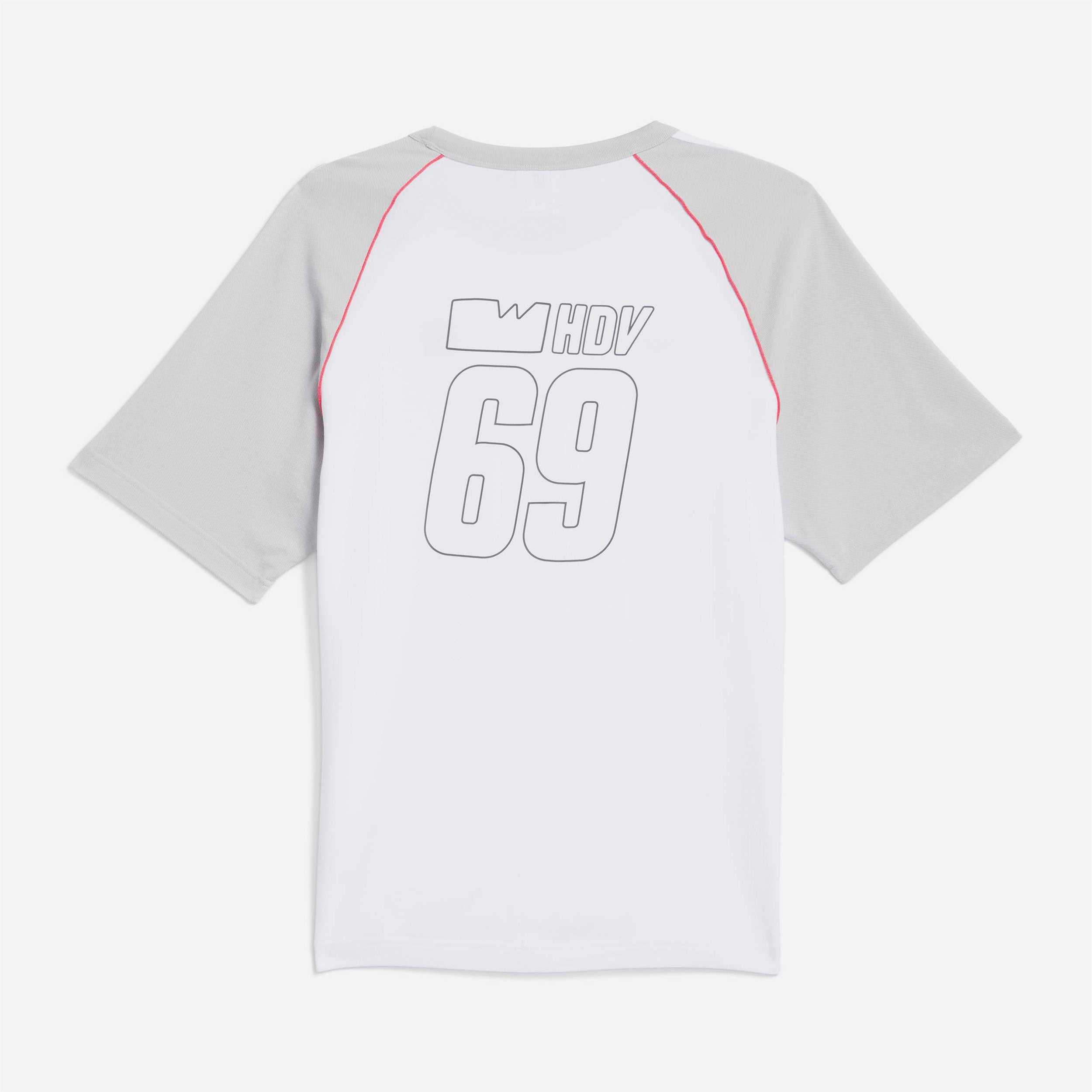 Adidas x Olympique Lyonnais x WallStreet - WS OL Jersey - White / light Solid Grey / Active Pink
