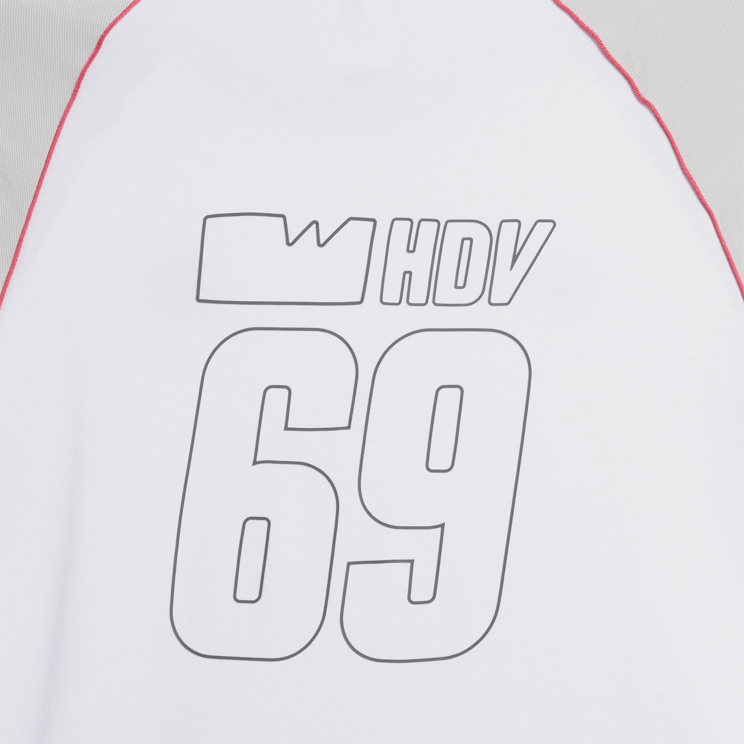 Adidas x Olympique Lyonnais x WallStreet - WS OL Jersey - White / light Solid Grey / Active Pink
