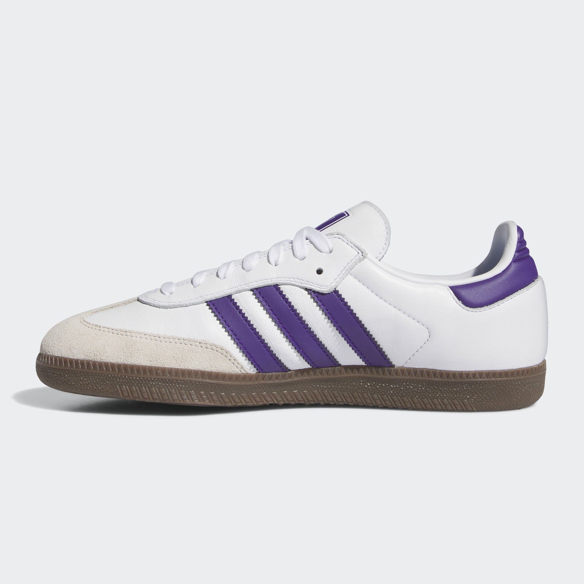 Adidas Skateboarding - Samba ADV - Cloud White / Collegiate Purple / Gold Metallic