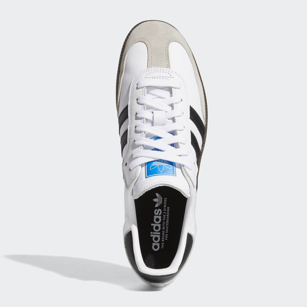 Adidas Skateboarding - Samba Adv - White Core Black Gum