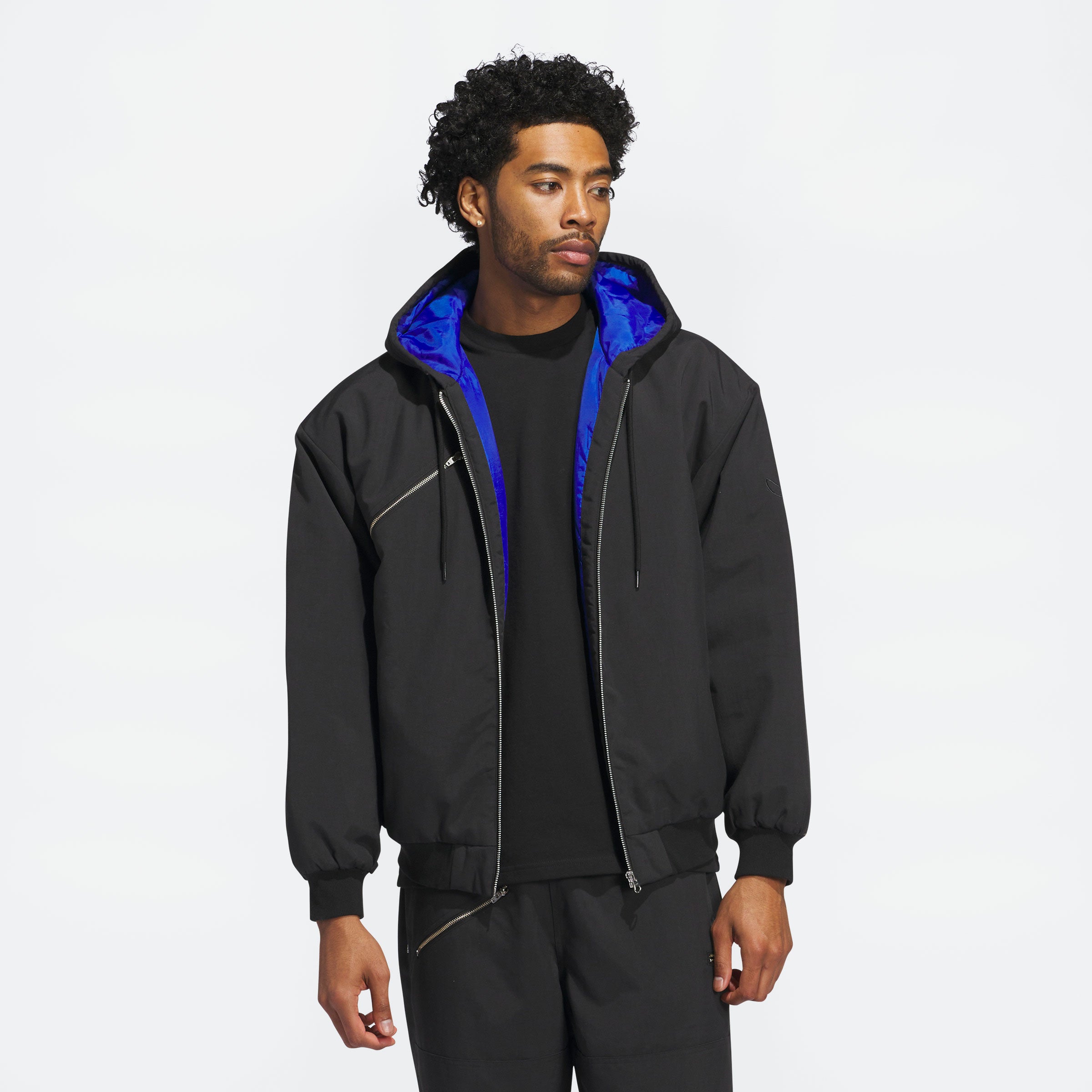 Adidas Skateboarding x Mark Gonzales - Shmoo Canvas Jacket - Black / Team Royal Blue