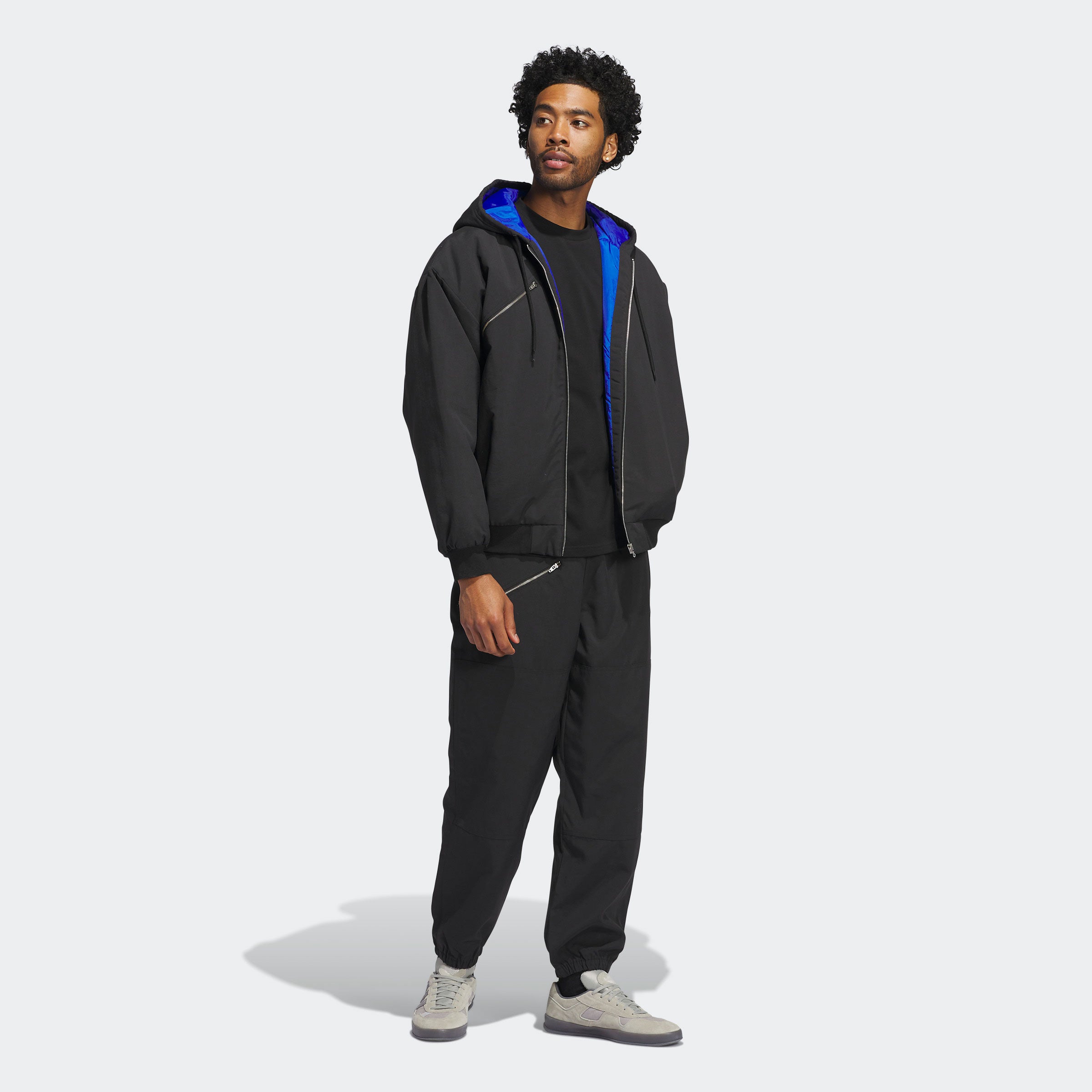 Adidas Skateboarding x Mark Gonzales - Shmoo Canvas Jacket - Black / Team Royal Blue