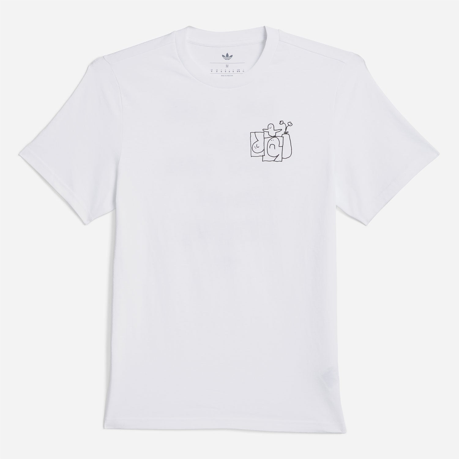 Adidas Skateboarding - Shmoofoil Stairs Tee - White / Black