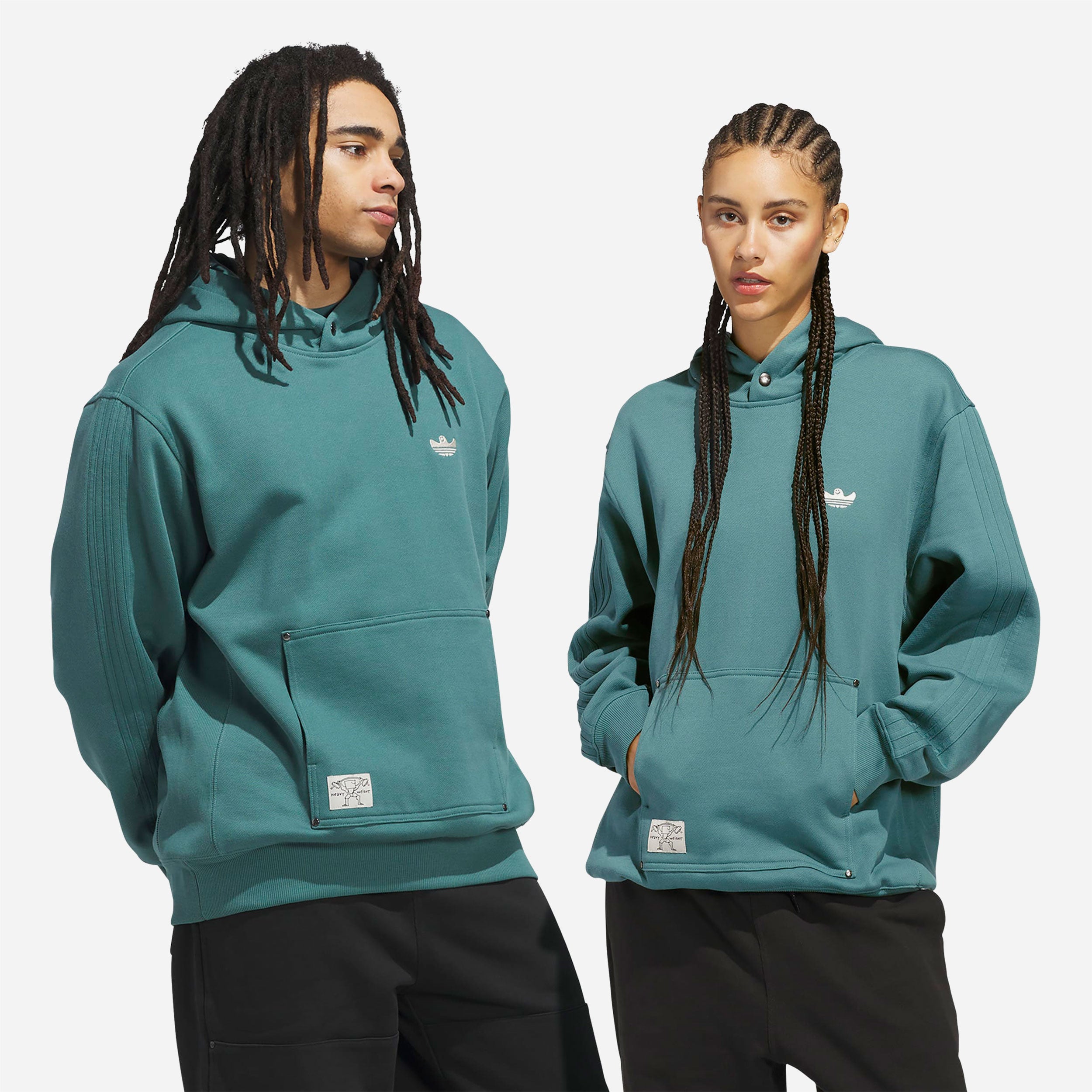 Adidas Skateboarding - Shmoofoil Heavyweight Hoodie - Preloved Teal