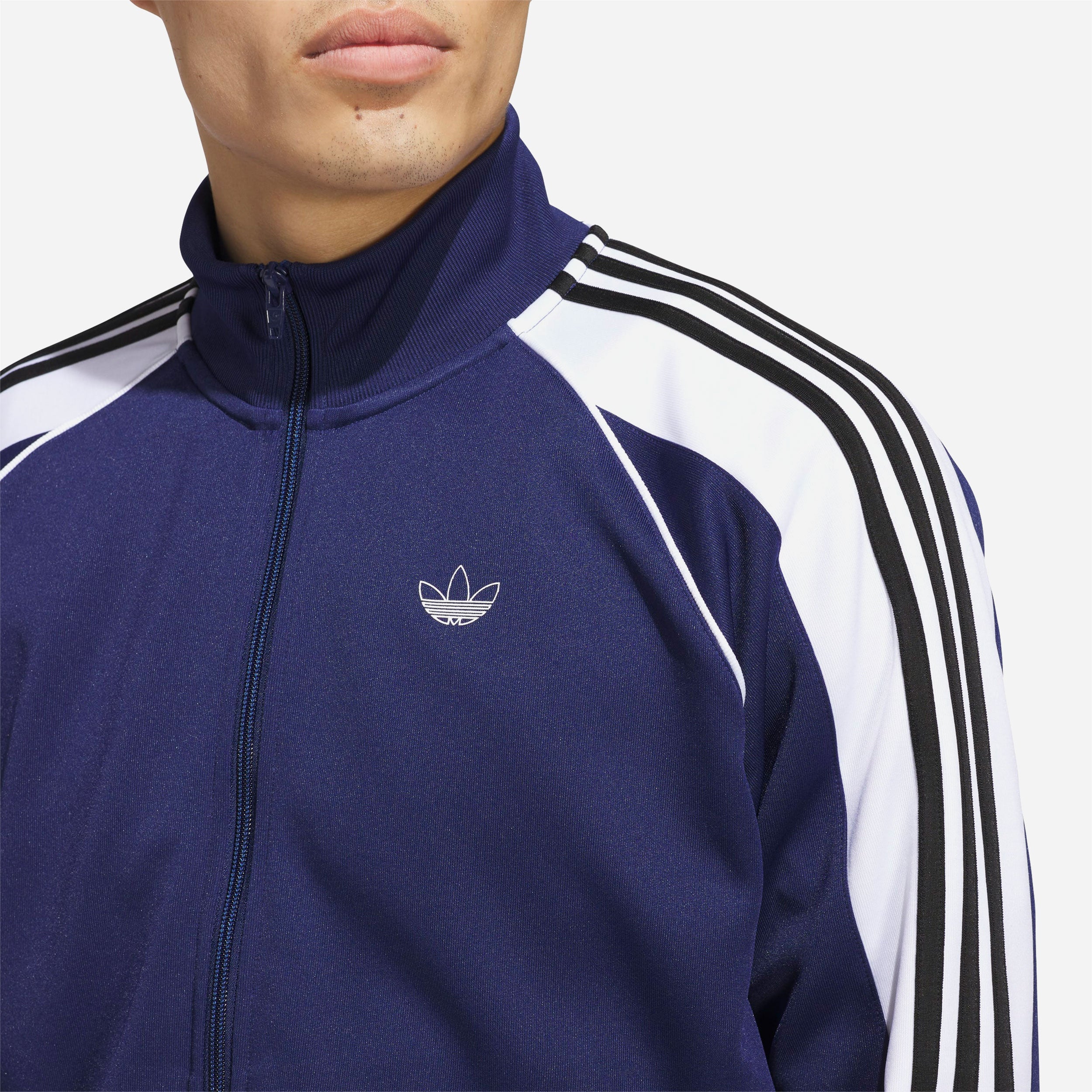 Adidas Skateboarding - Tyshawn Track Jacket - Dark Blue / White / Black