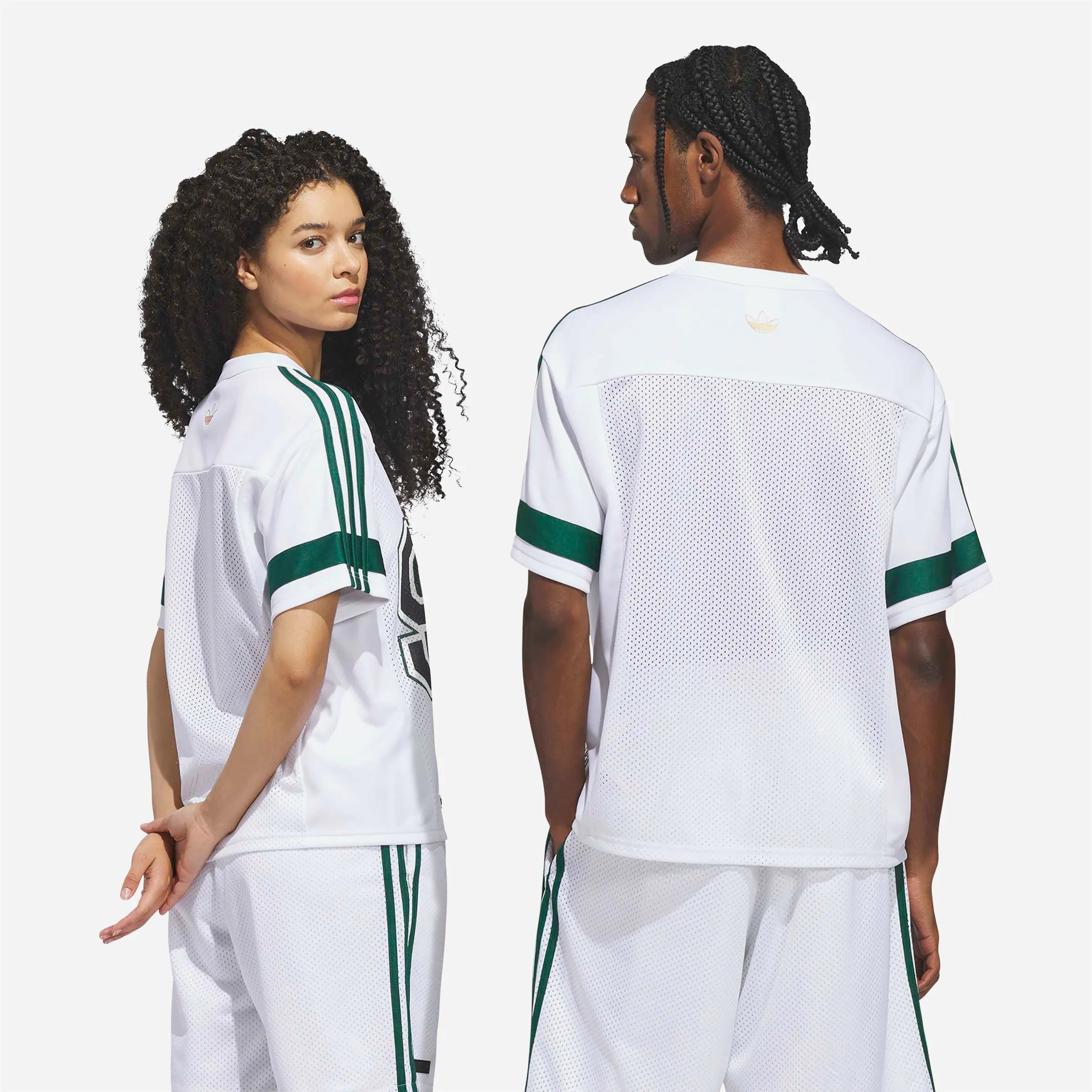 Maillot de Football Américain Adidas Skateboarding Tyshawn - White / Collegiate Green