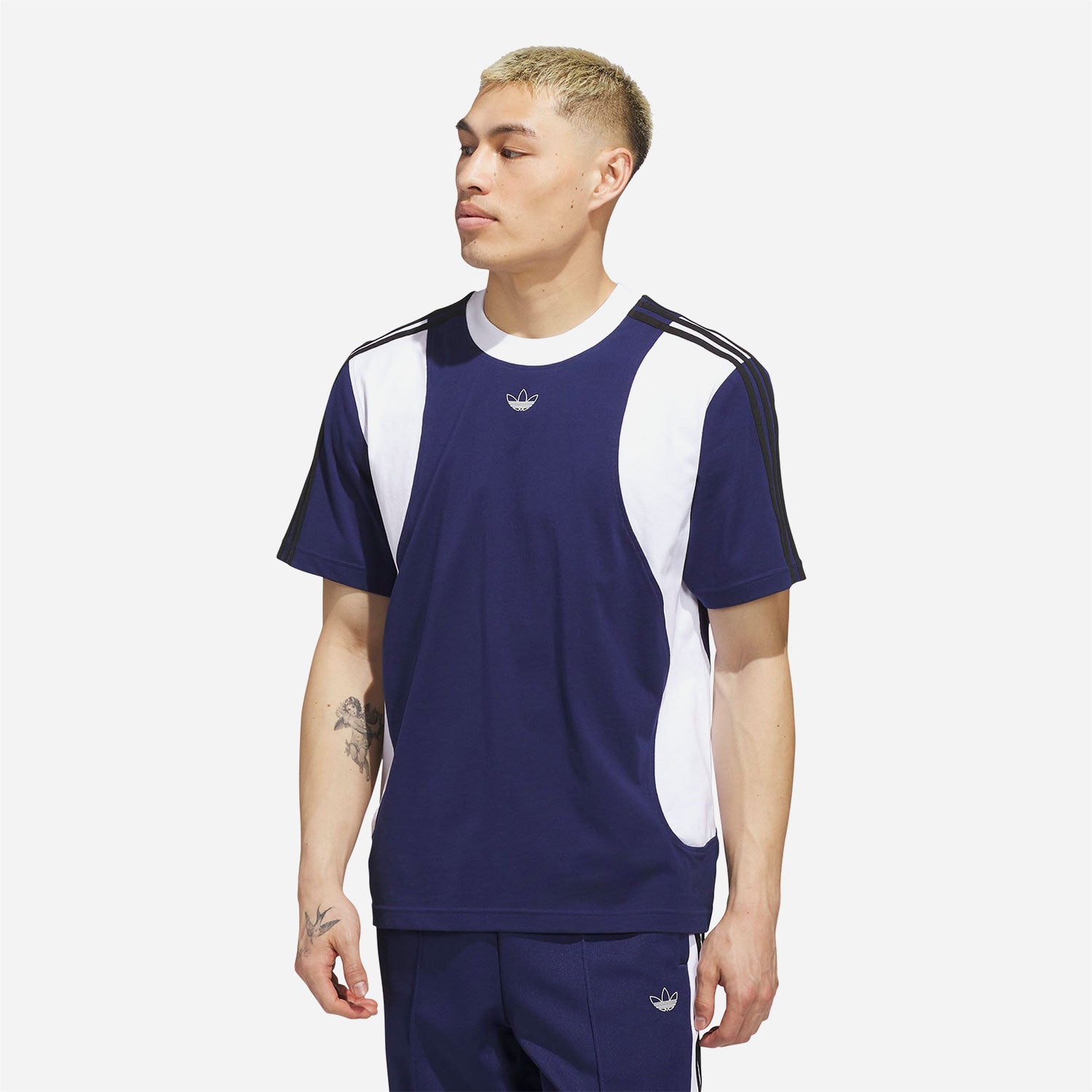 Adidas - Tyshawn Tee - Dark Blue / White