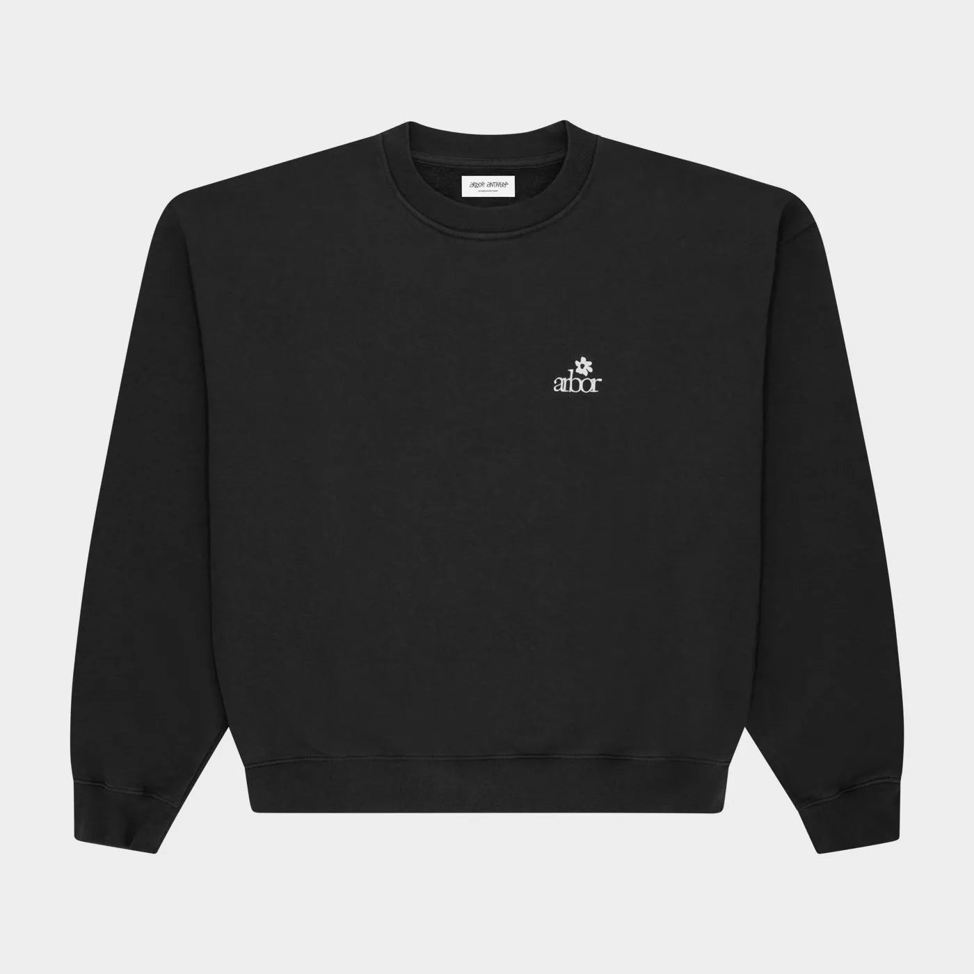 Arbor Antwerp Mini Flower Crewneck Black vue de face