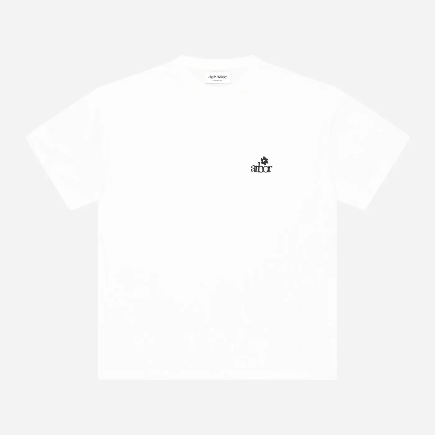 Arbor Antwerp Mini Flower T-shirt White Heavyweight vue de face