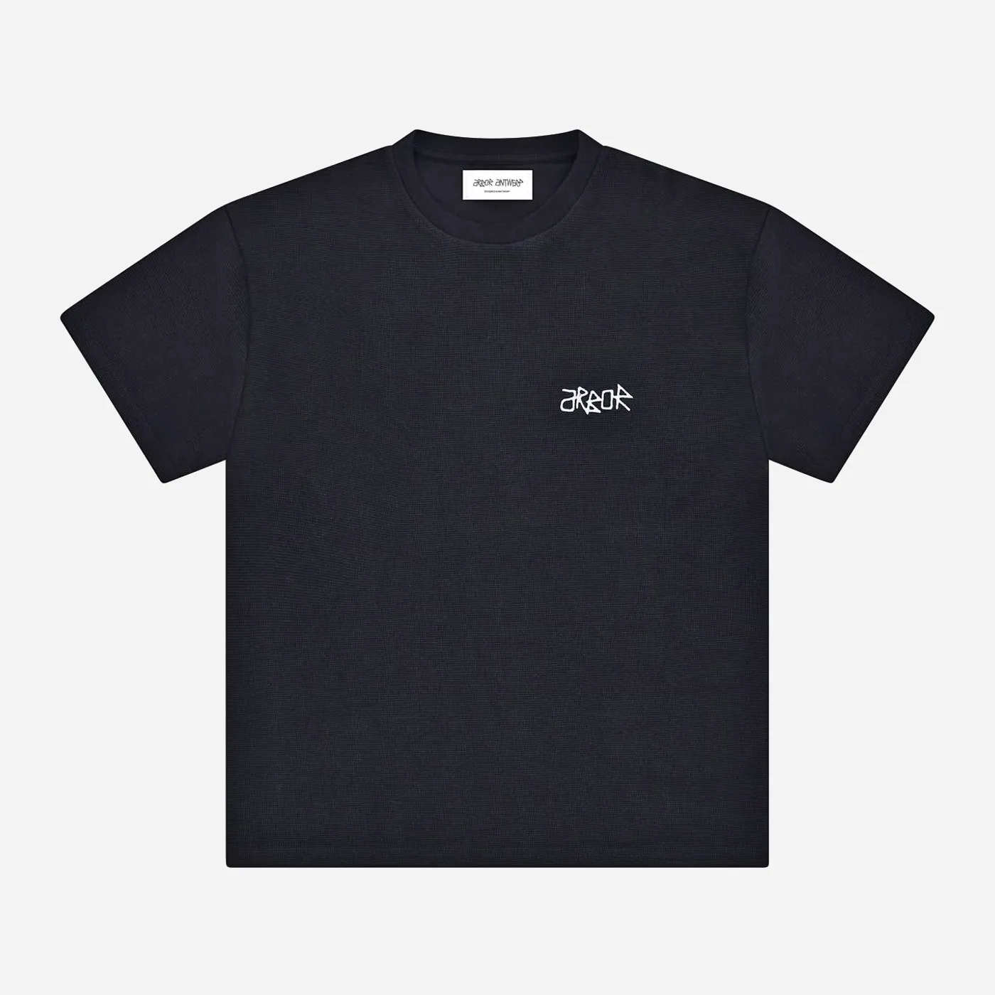 Arbor Antwerp Short Sleeve Waffle T-shirt Black - Ultra-Heavy (330 GSM)