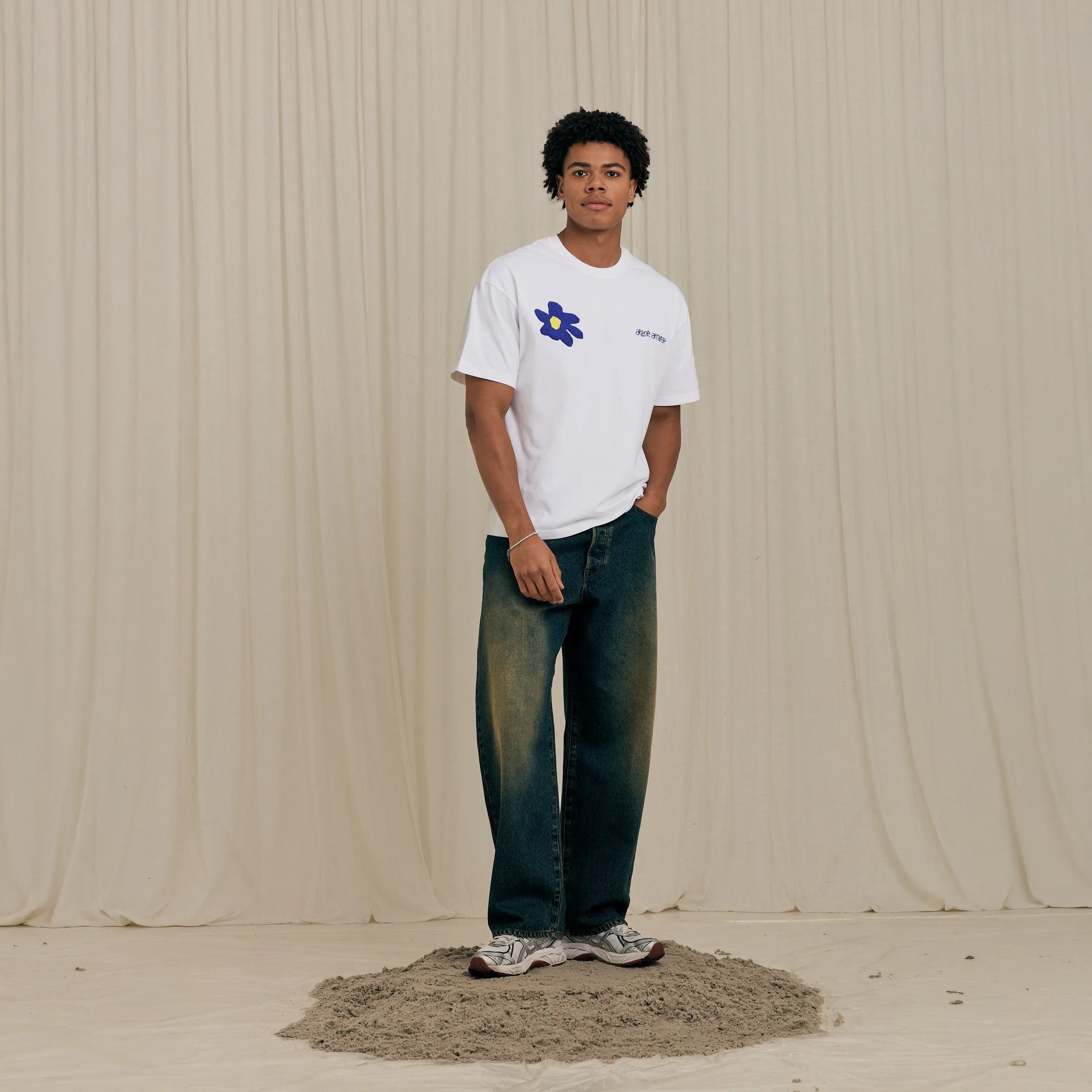 Arbor Antwerp Violet Blue Tshirt White - Heavyweight (300 GSM)