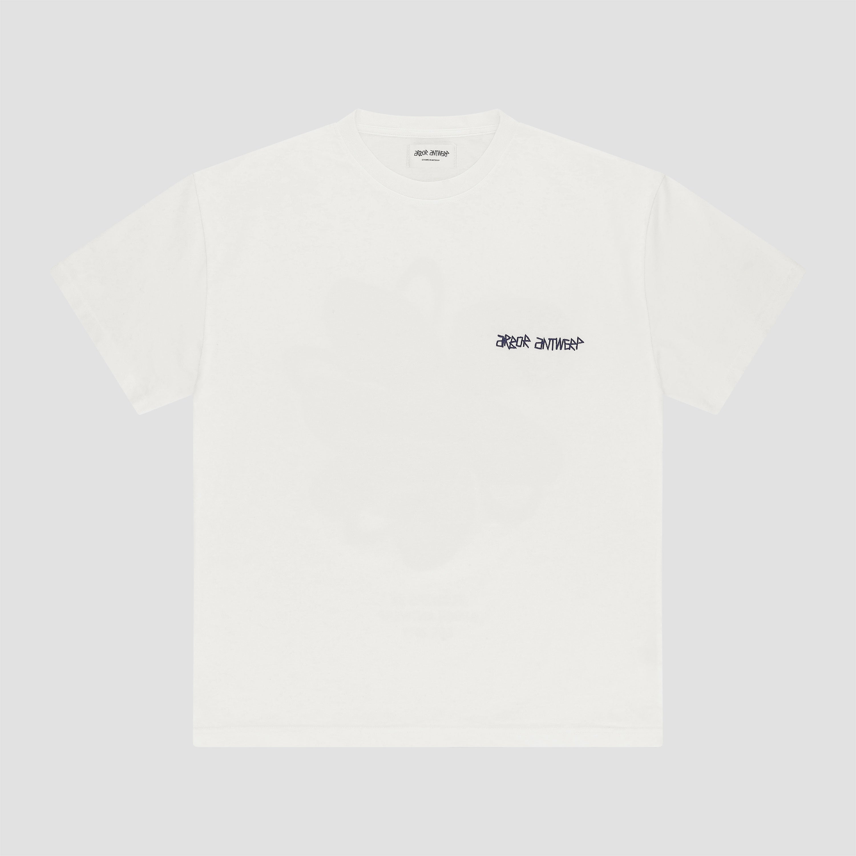 Arbor Antwerp - Blue Floral T-shirt - White