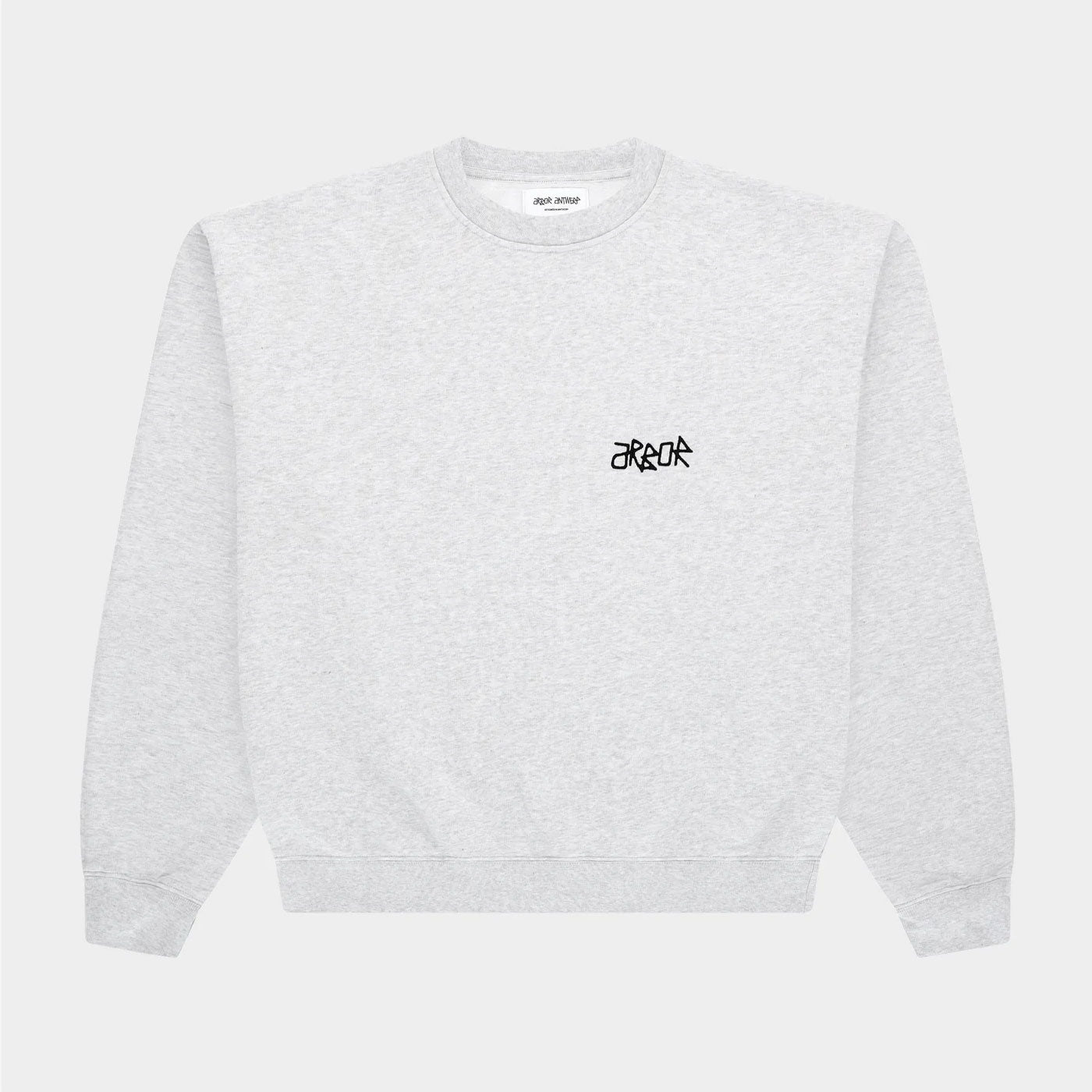 Arbor Antwerp - Orange Poppy Crewneck - Grey