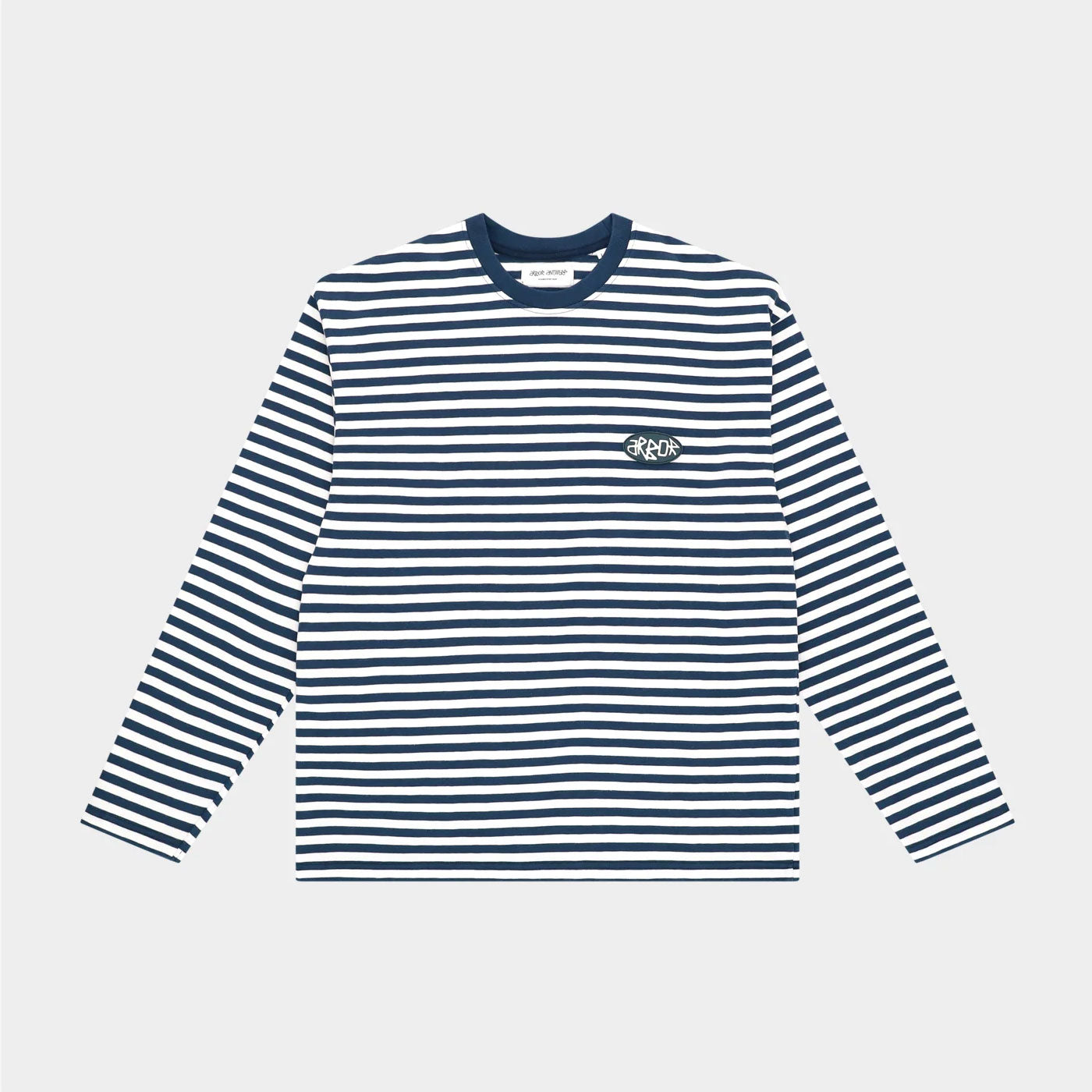 Arbor Antwerp - Striped Longsleeve T-shirt - White